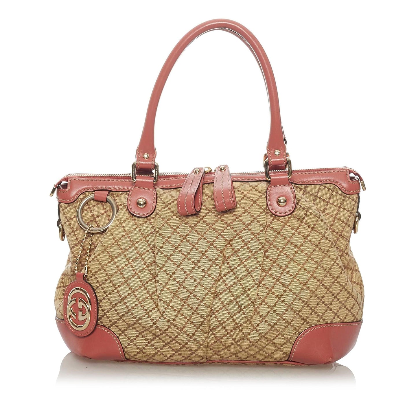 Gucci Diamante Sukey Canvas Satchel (SHG-29040)