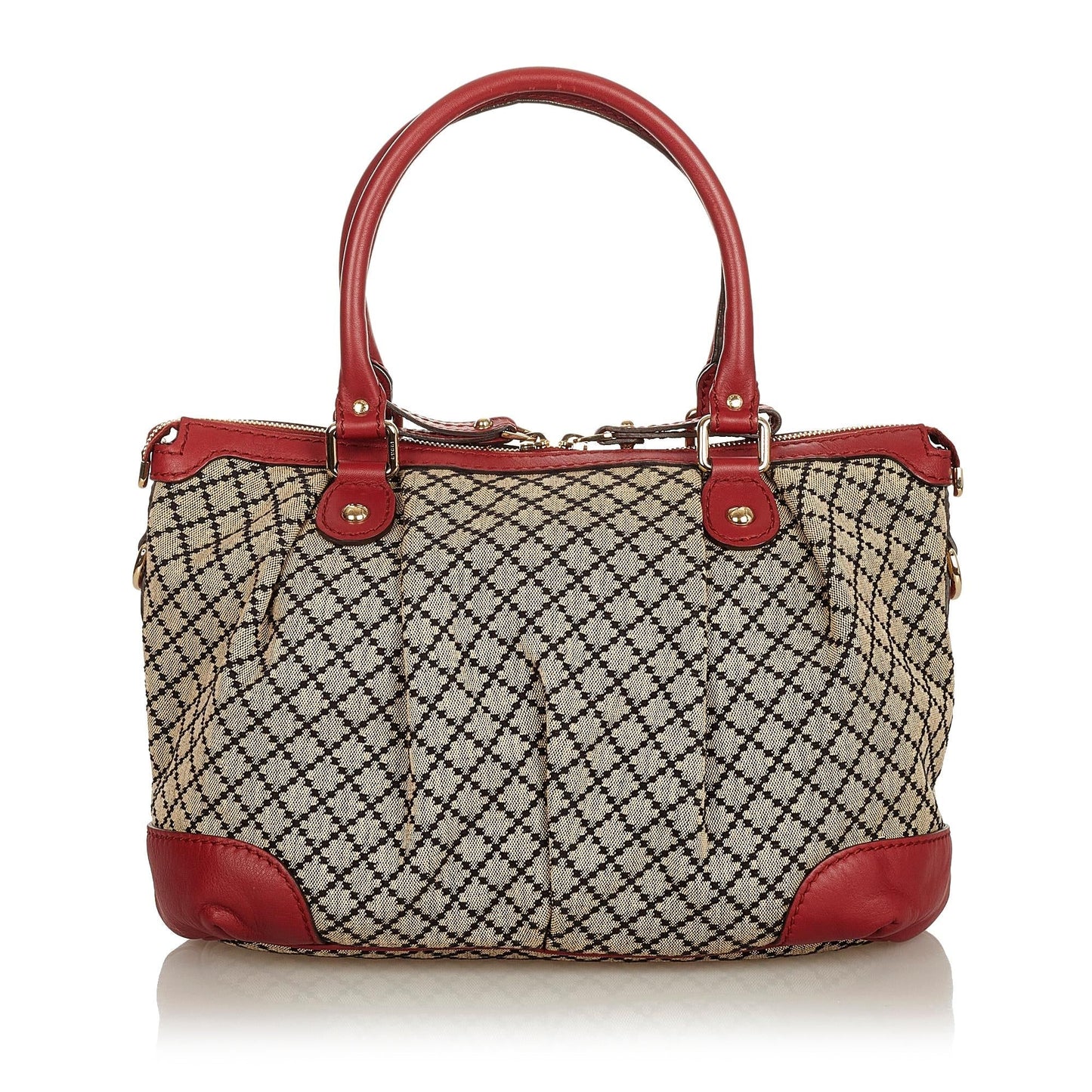 Gucci Diamante Sukey Canvas Satchel (SHG-uvmkYz)