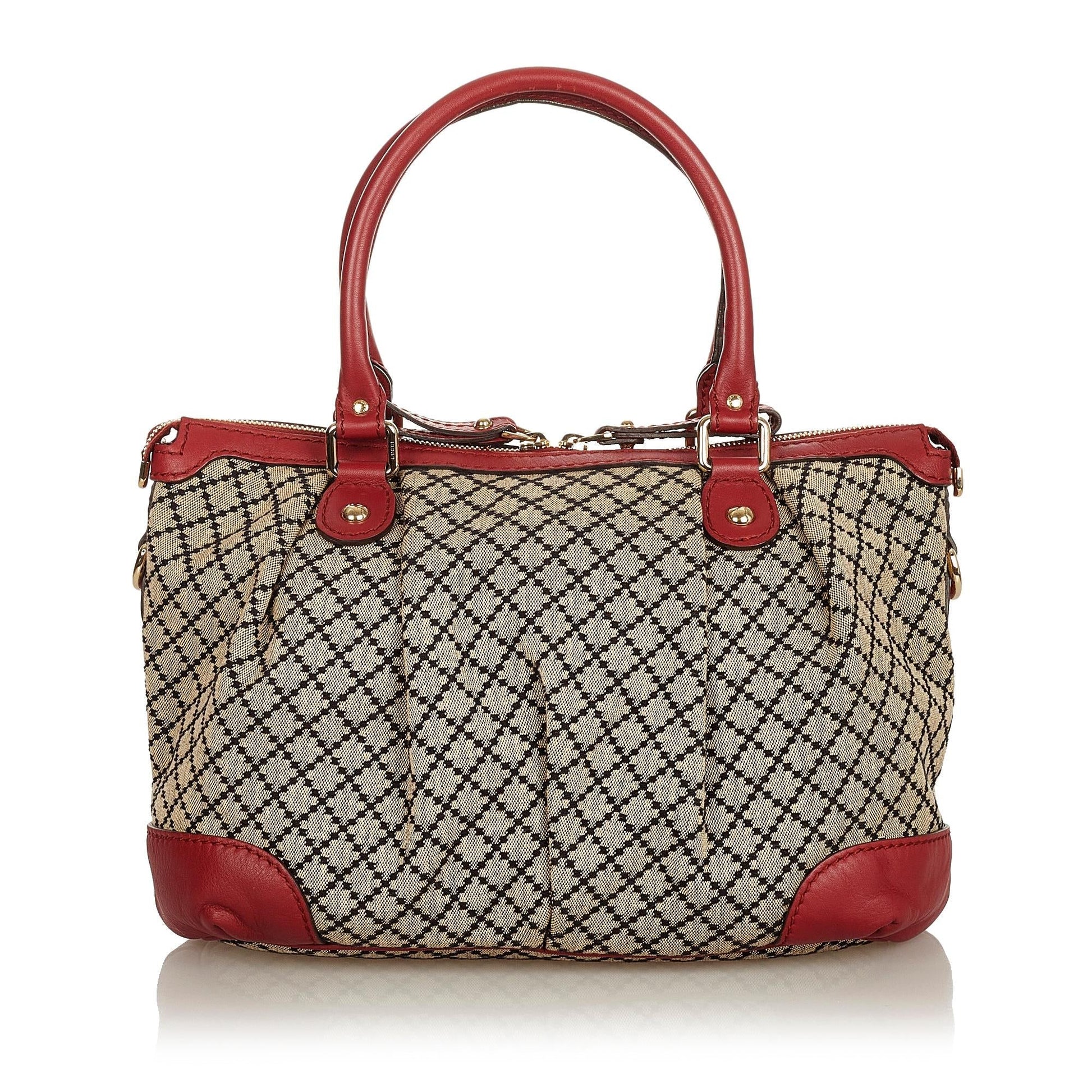 Gucci Diamante Sukey Canvas Satchel (SHG-uvmkYz)
