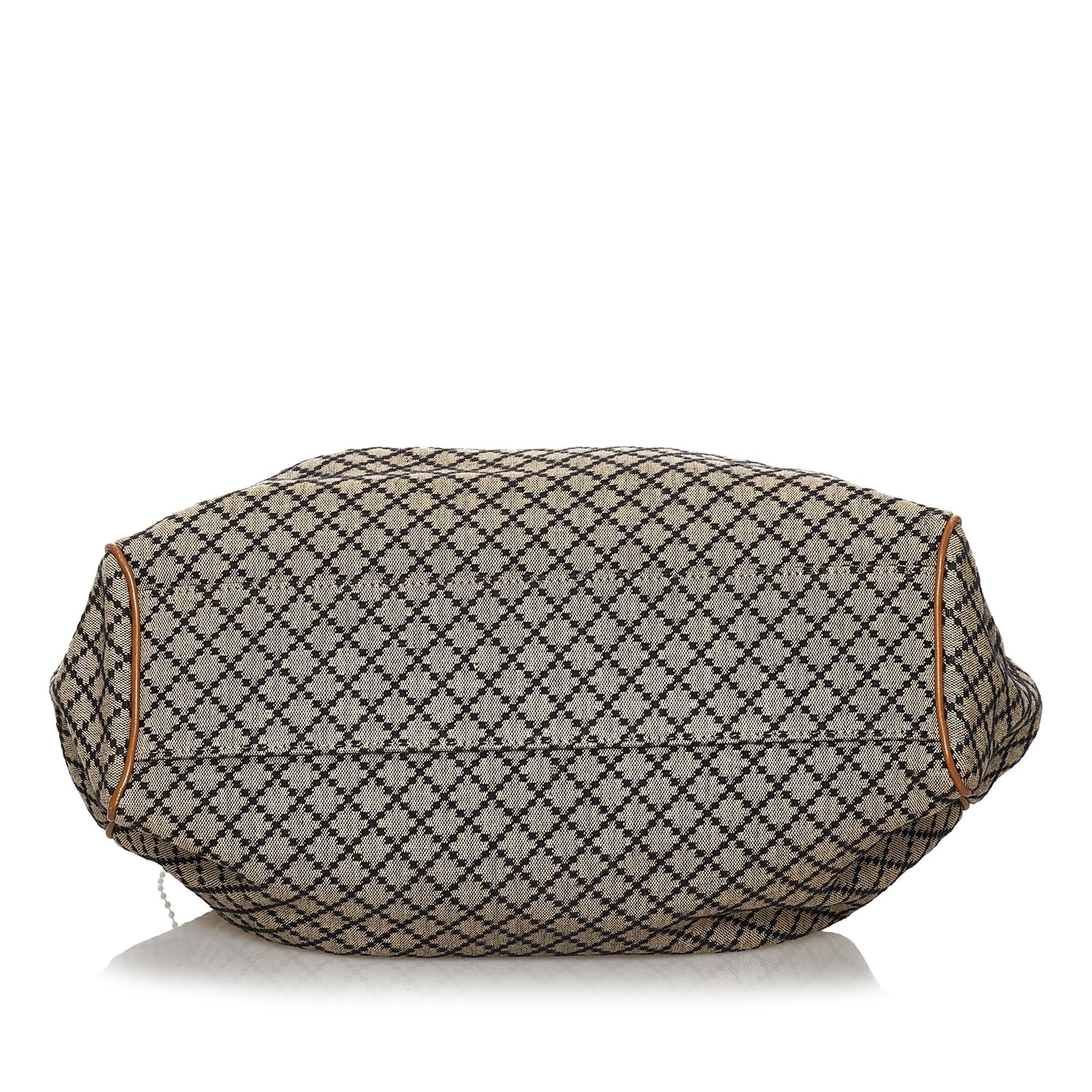 Gucci Diamante Sukey Canvas Tote Bag (SHG-30178)