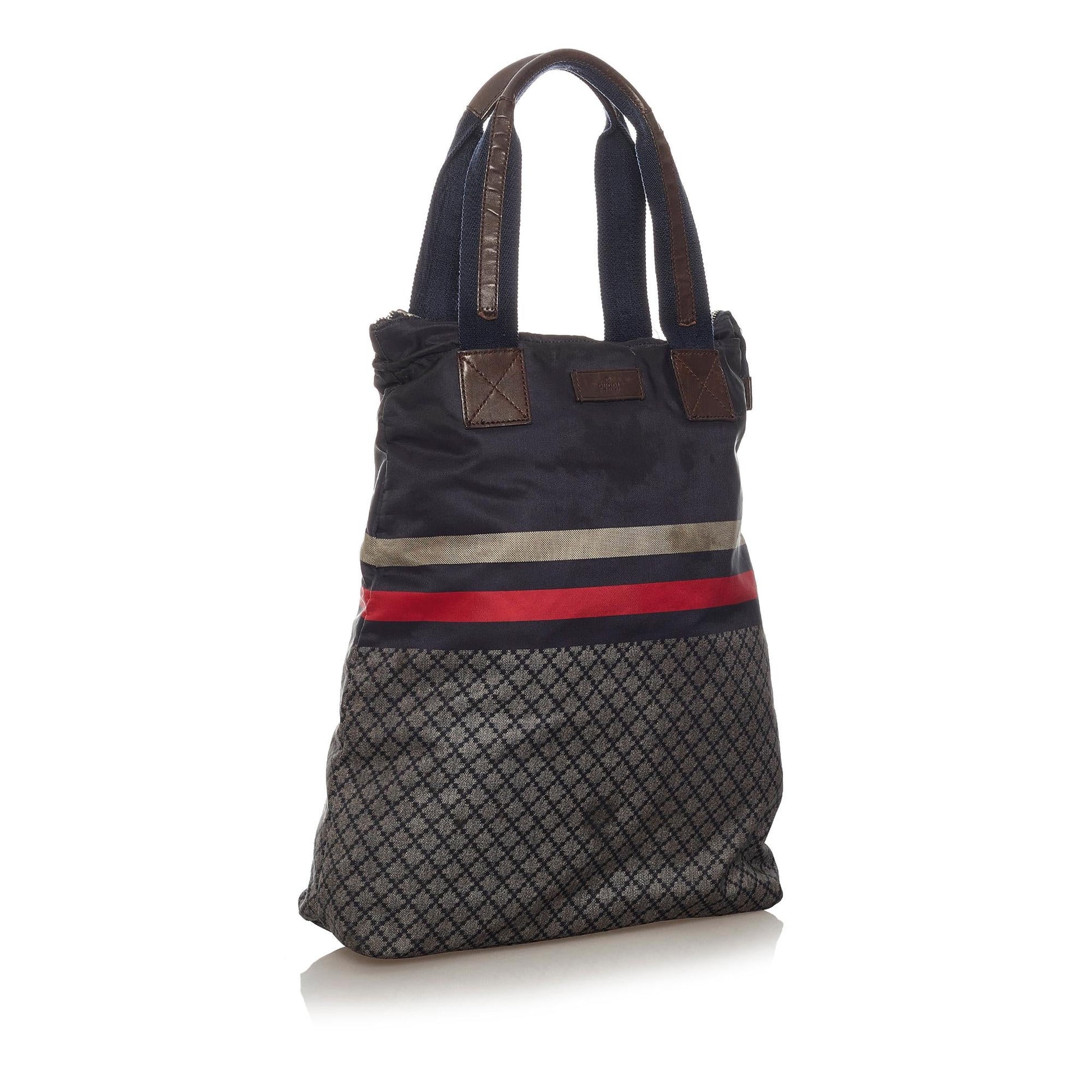 Gucci Web Nylon Tote Style 3