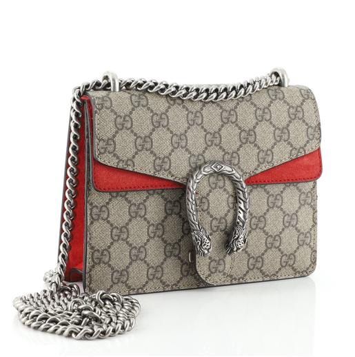 Gucci Caro Chain Canvas Shoulder Bag