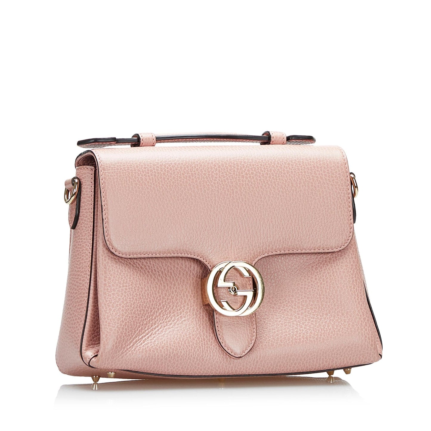 Gucci Dollar Calf Interlocking G Satchel (SHG-qAUwum)