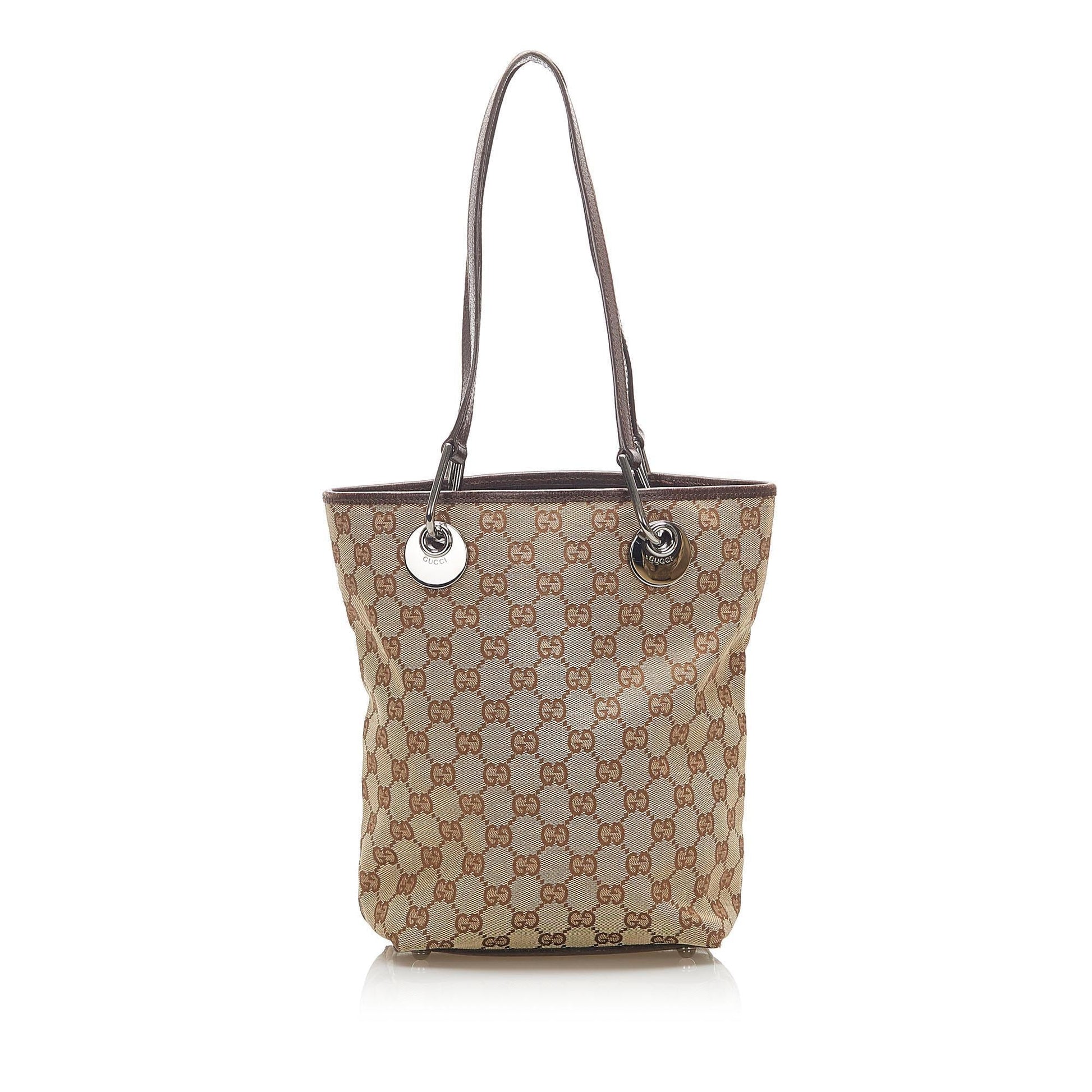 Gucci Canvas Monogram Tote Style 113