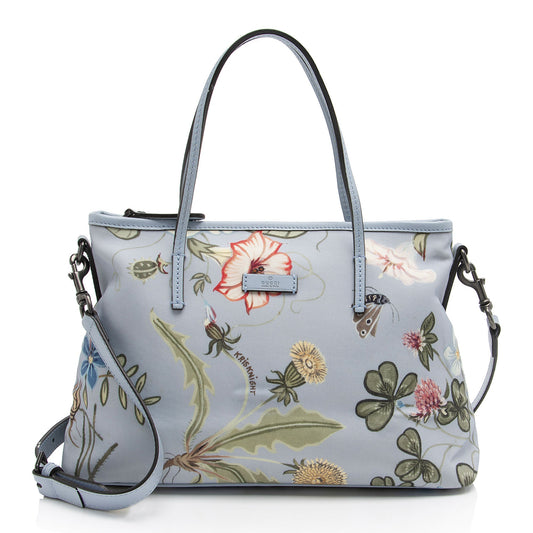 Gucci Flora Canvas Zip Medium Tote (SHF-0uKTTK)