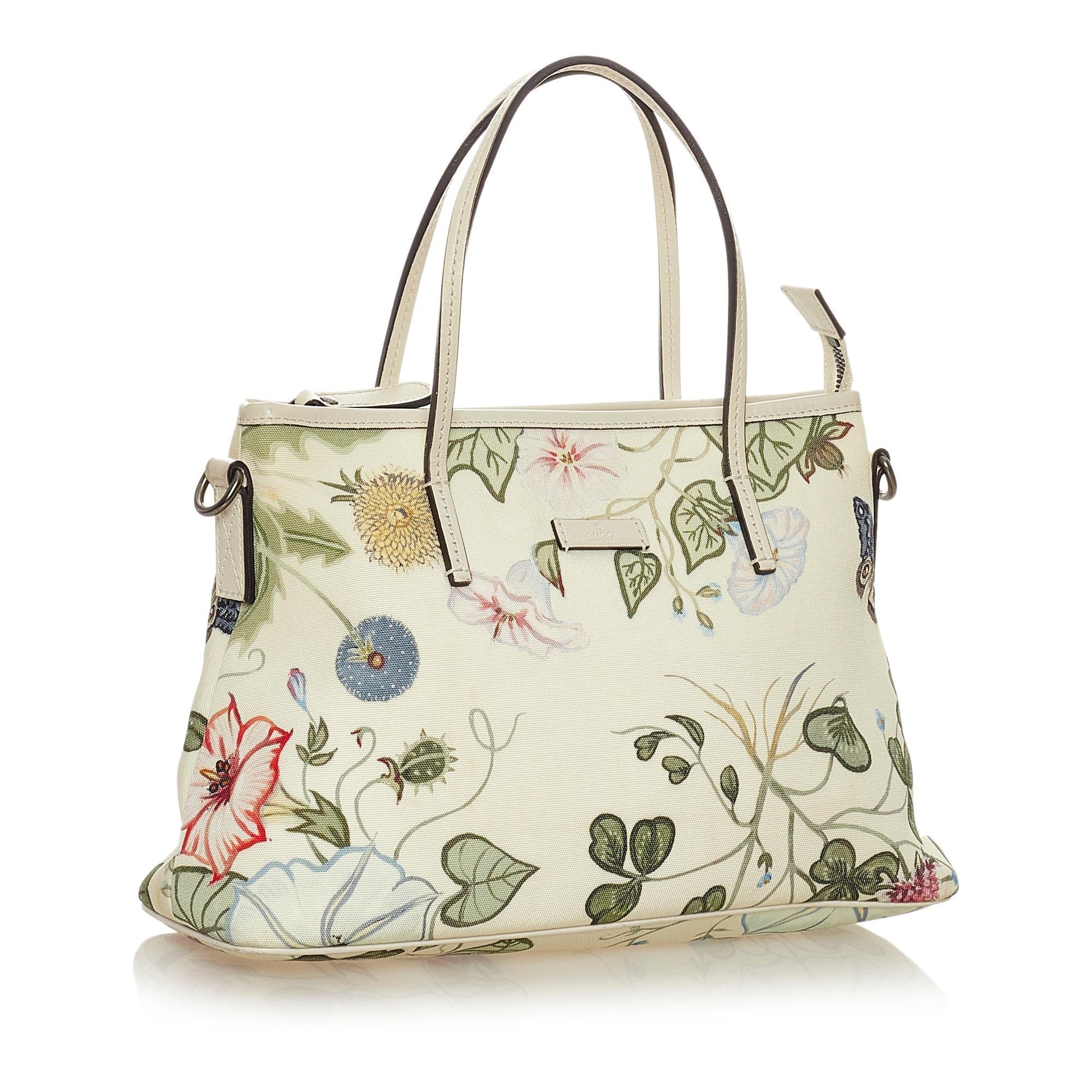 Gucci Flora Canvas Satchel Style 1