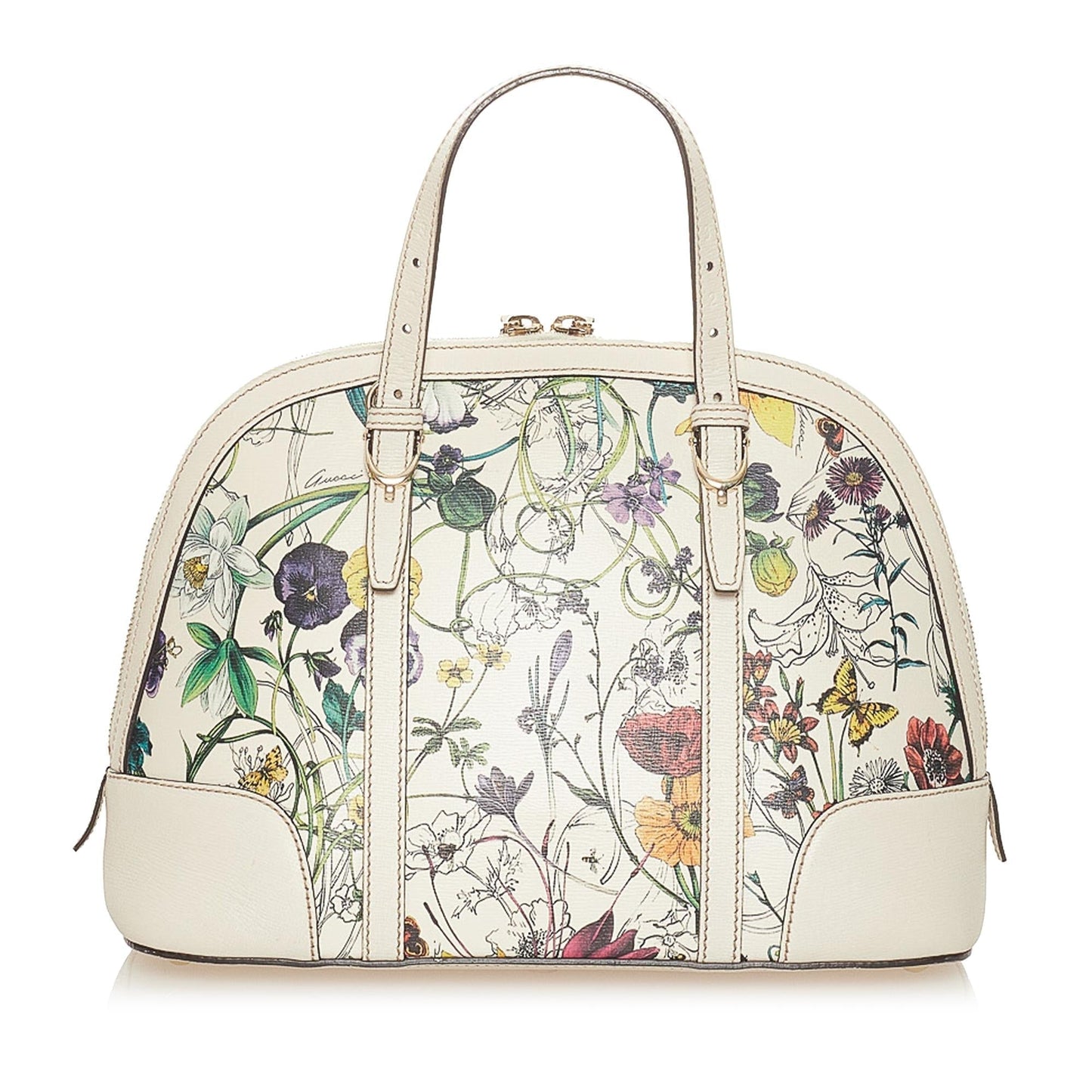 Gucci Flora Canvas Satchel Style 2