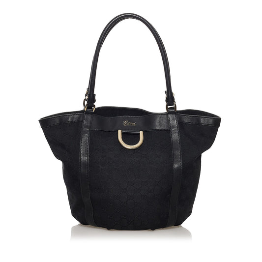 Gucci GG Abbey D-Ring Canvas Tote Bag (SHG-32393)