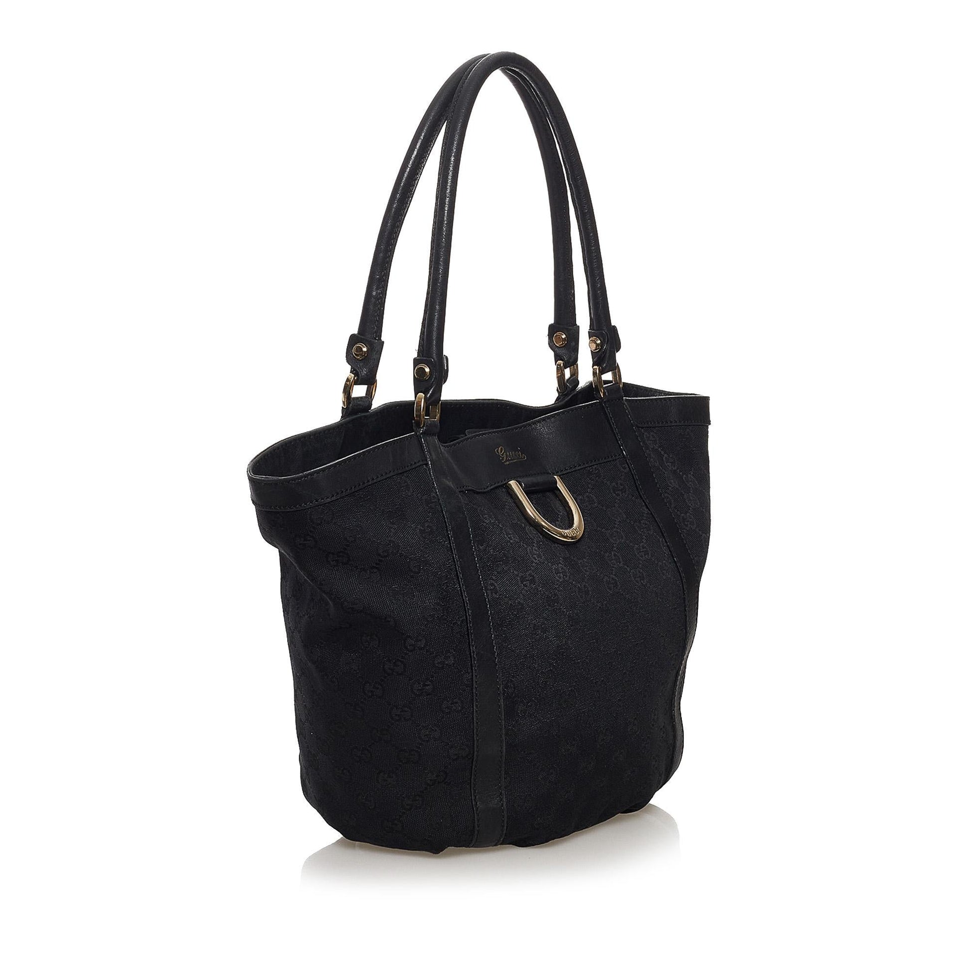 Gucci GG Abbey D-Ring Canvas Tote Bag (SHG-32393)