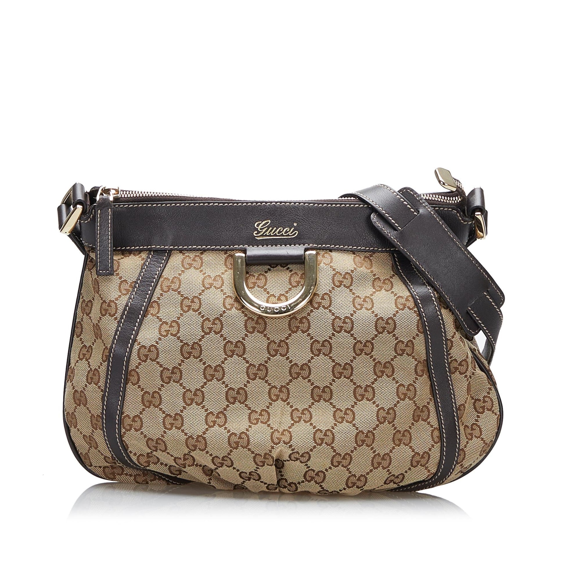 Gucci GG Canvas Abbey D Ring Crossbody Bag (SHG-tOPIPa)