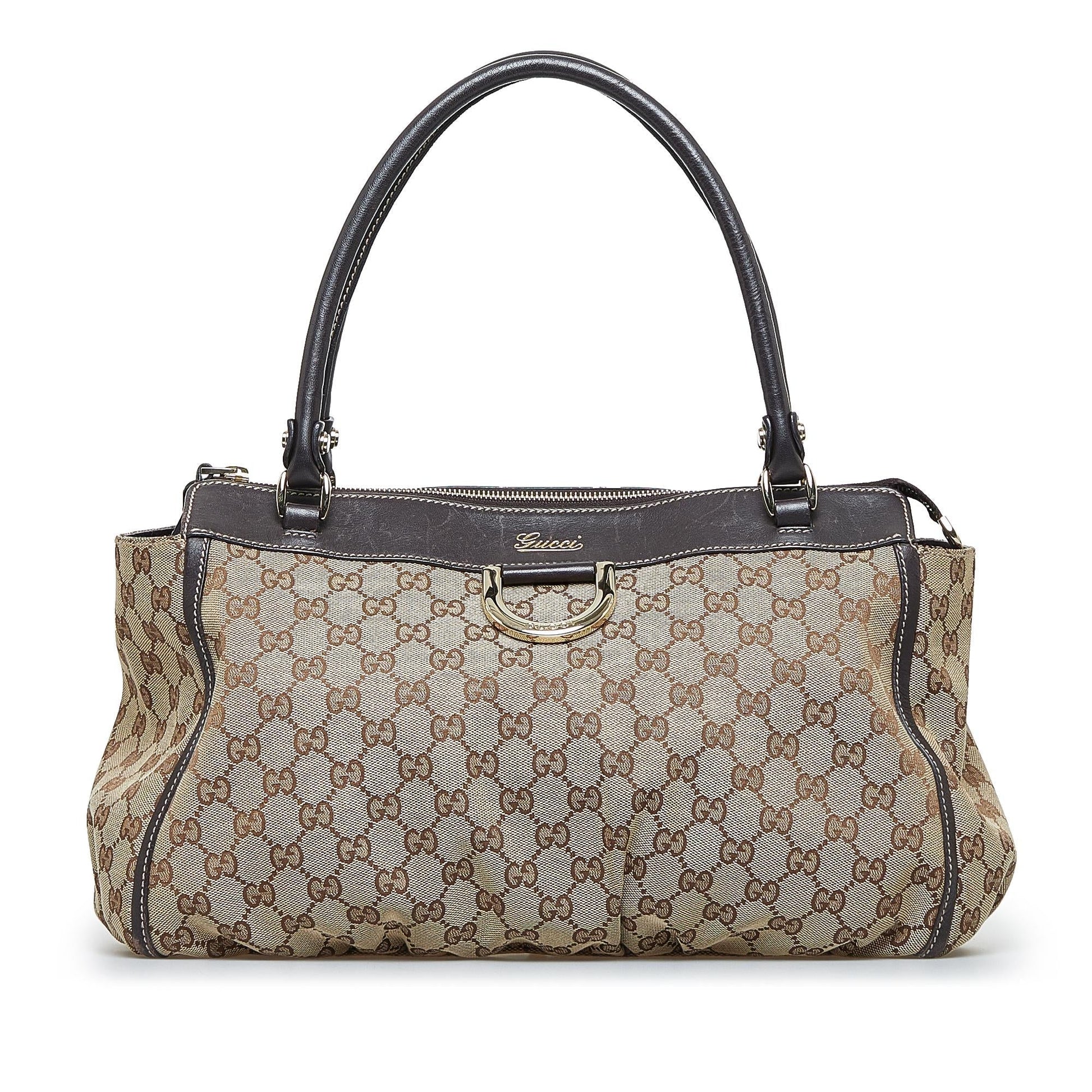 Gucci GG Canvas Abbey D-Ring Handbag (SHG-GWndsi)