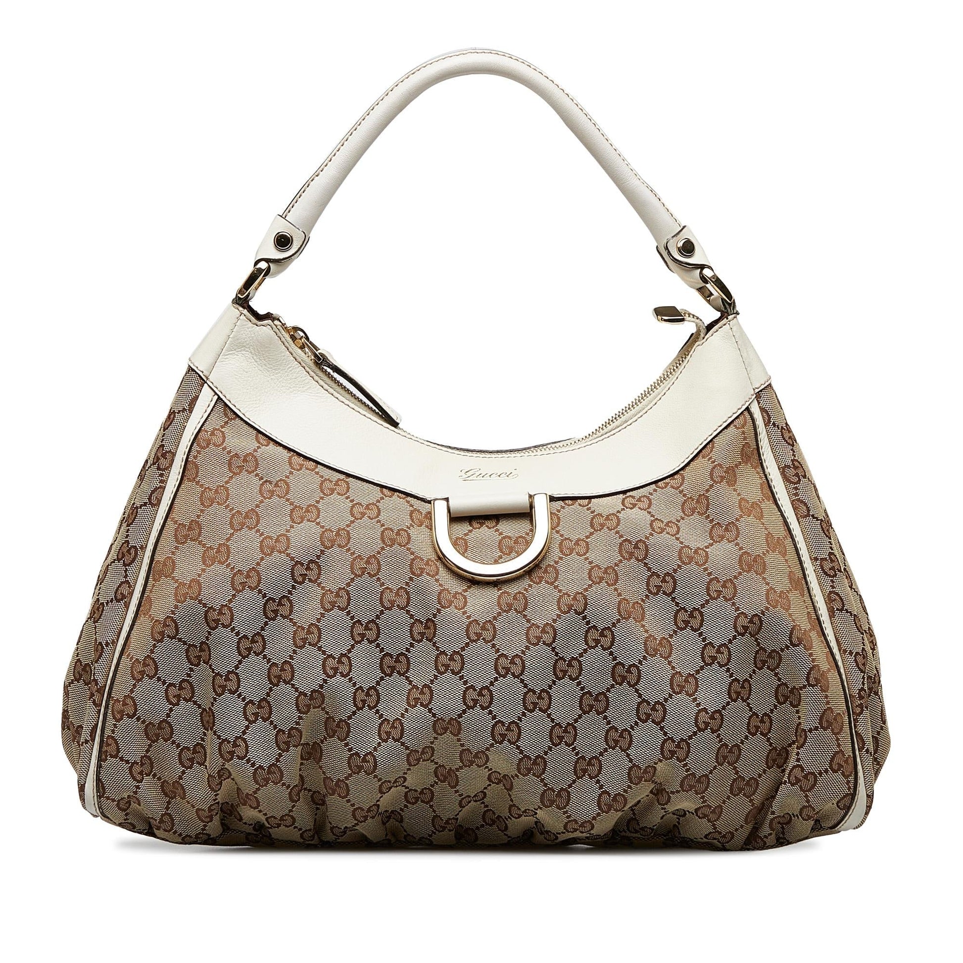 Gucci GG Canvas Abbey D-Ring Hobo (SHG-2f8JeY)