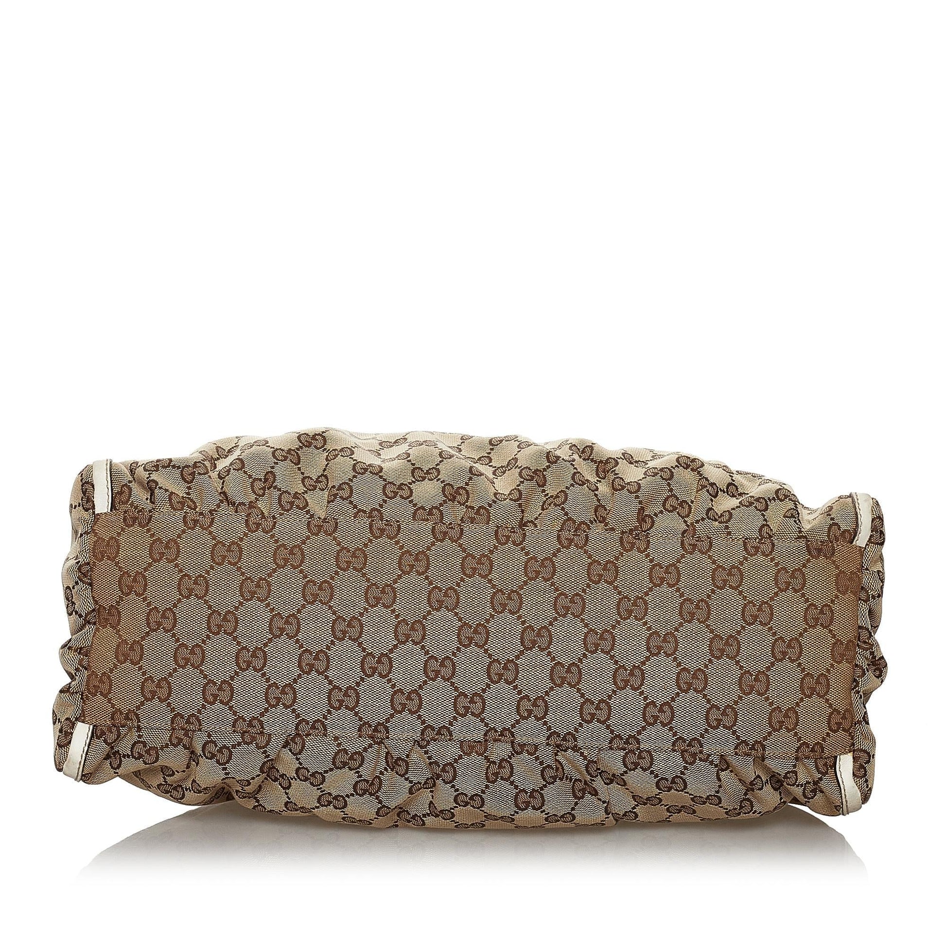 Gucci GG Canvas Abbey D-Ring Shoulder Bag (SHG-30184)