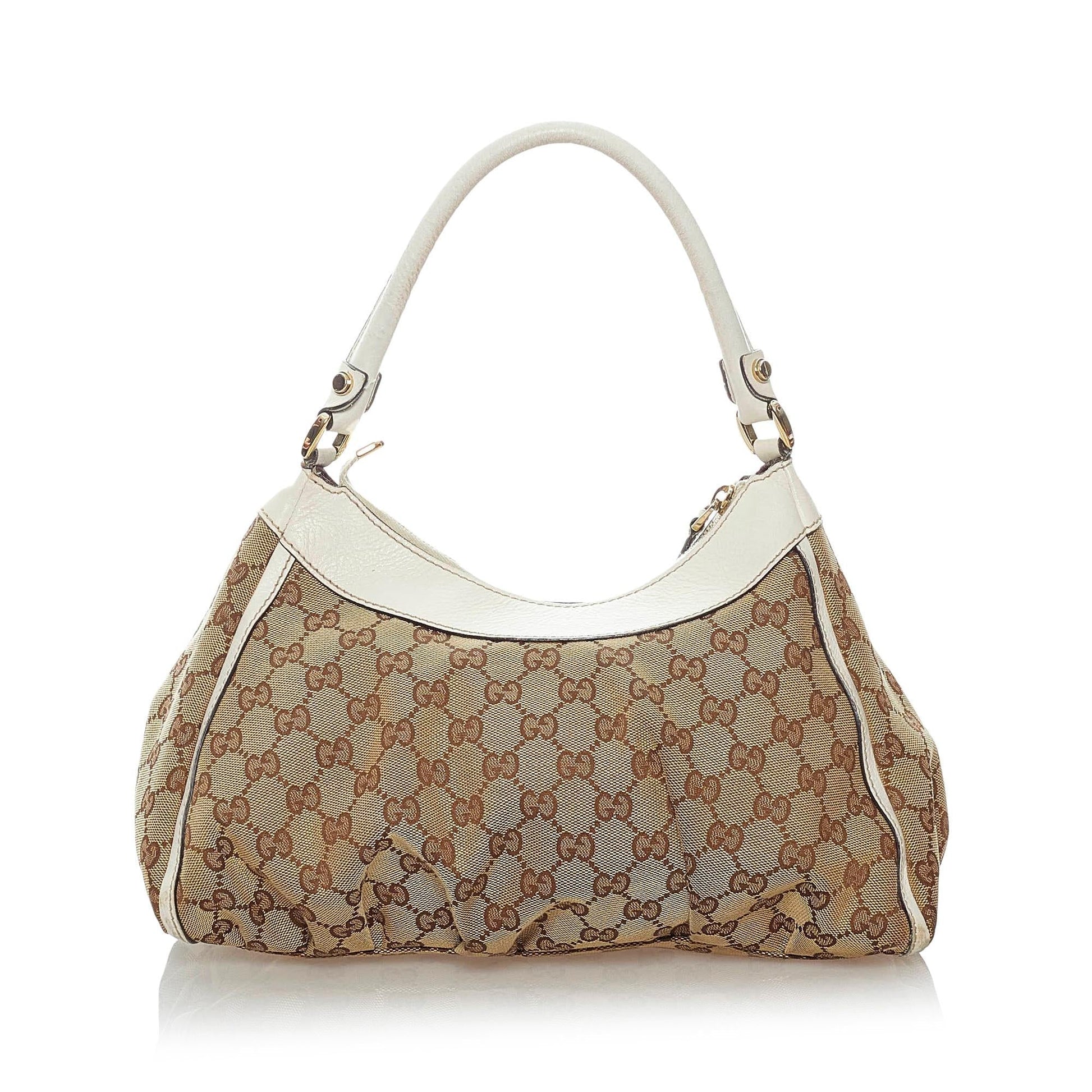 Gucci GG Canvas Abbey D-Ring Shoulder Bag (SHG-30987)
