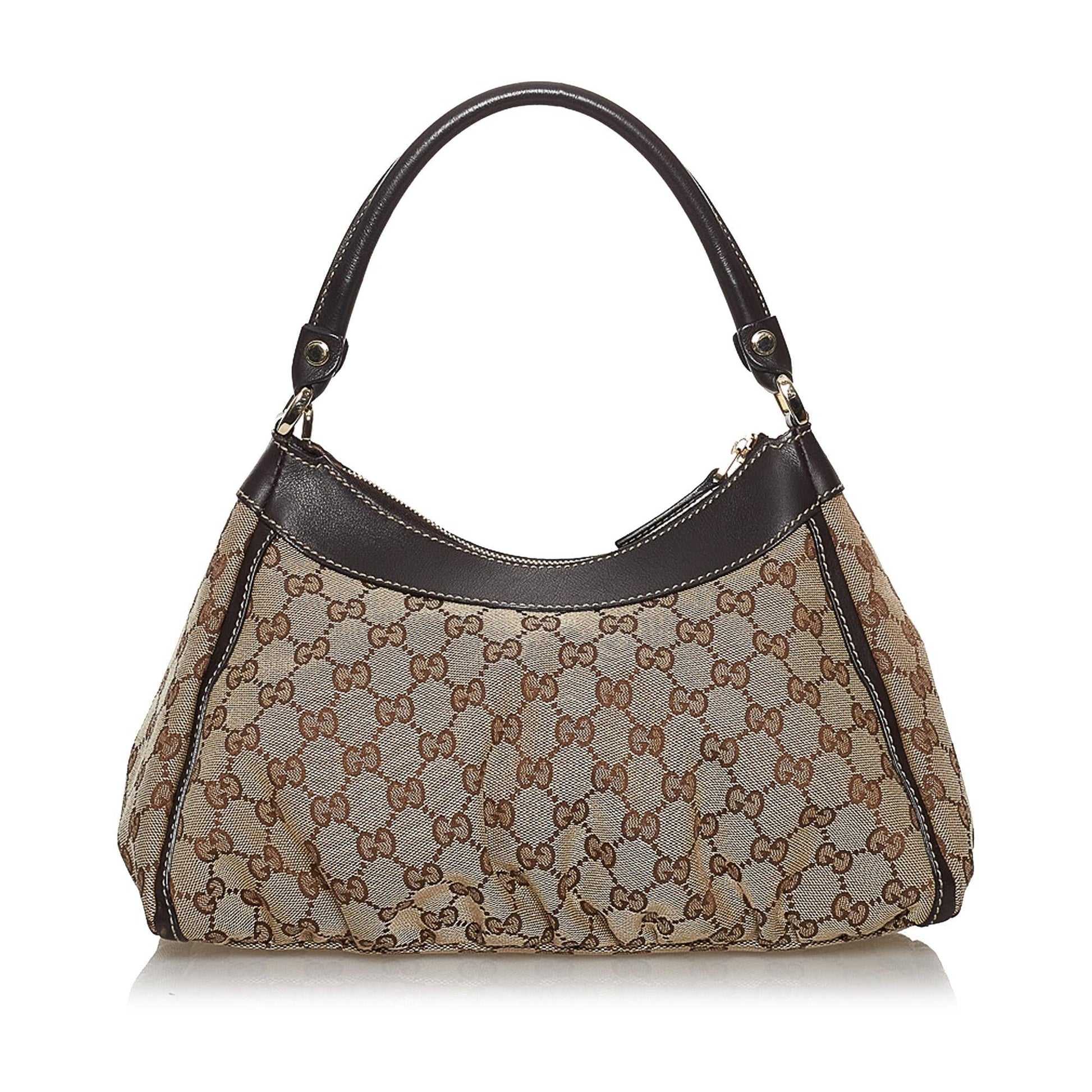Gucci GG Canvas Abbey D-Ring Shoulder Bag (SHG-33937)