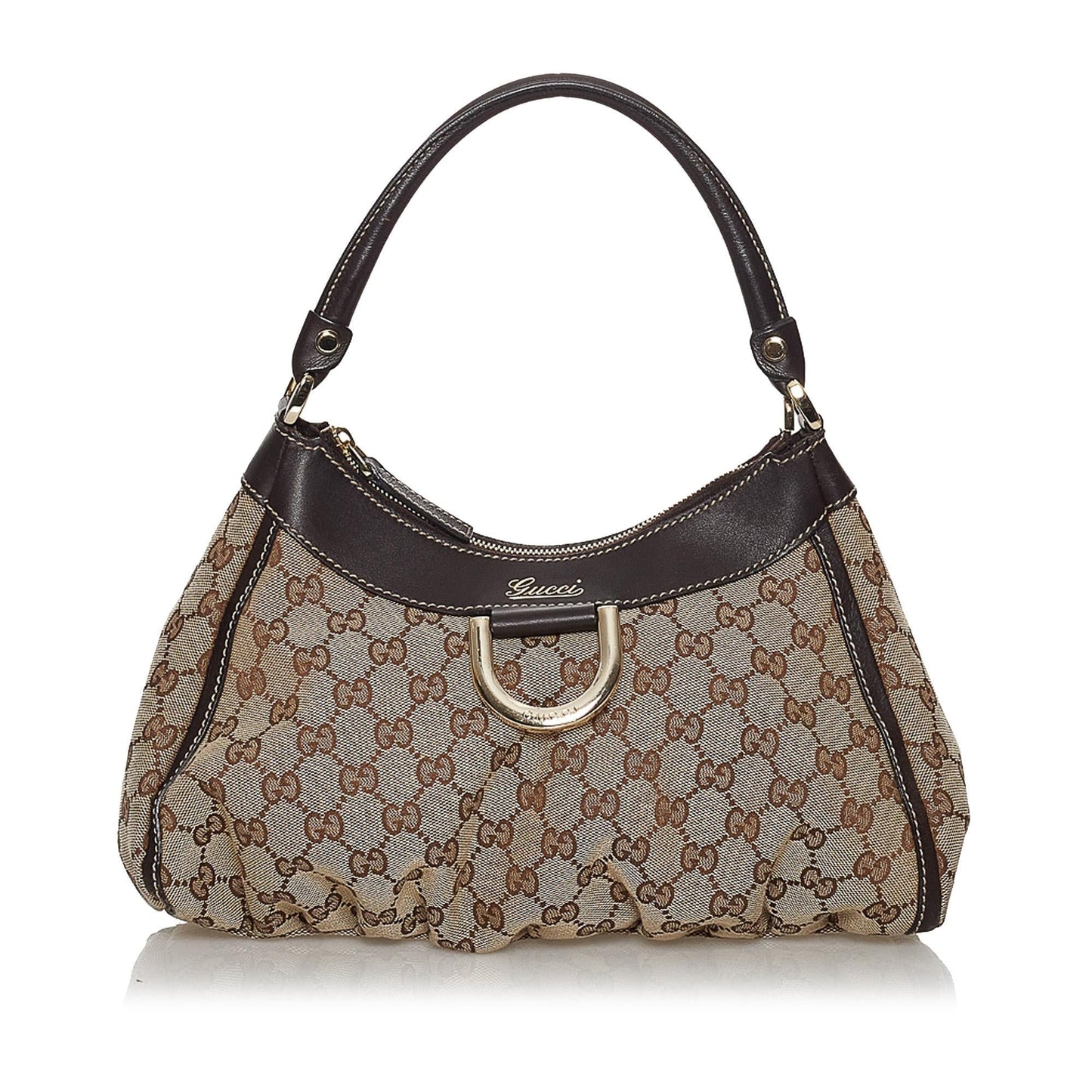 Gucci GG Canvas Abbey D-Ring Shoulder Bag (SHG-33937)