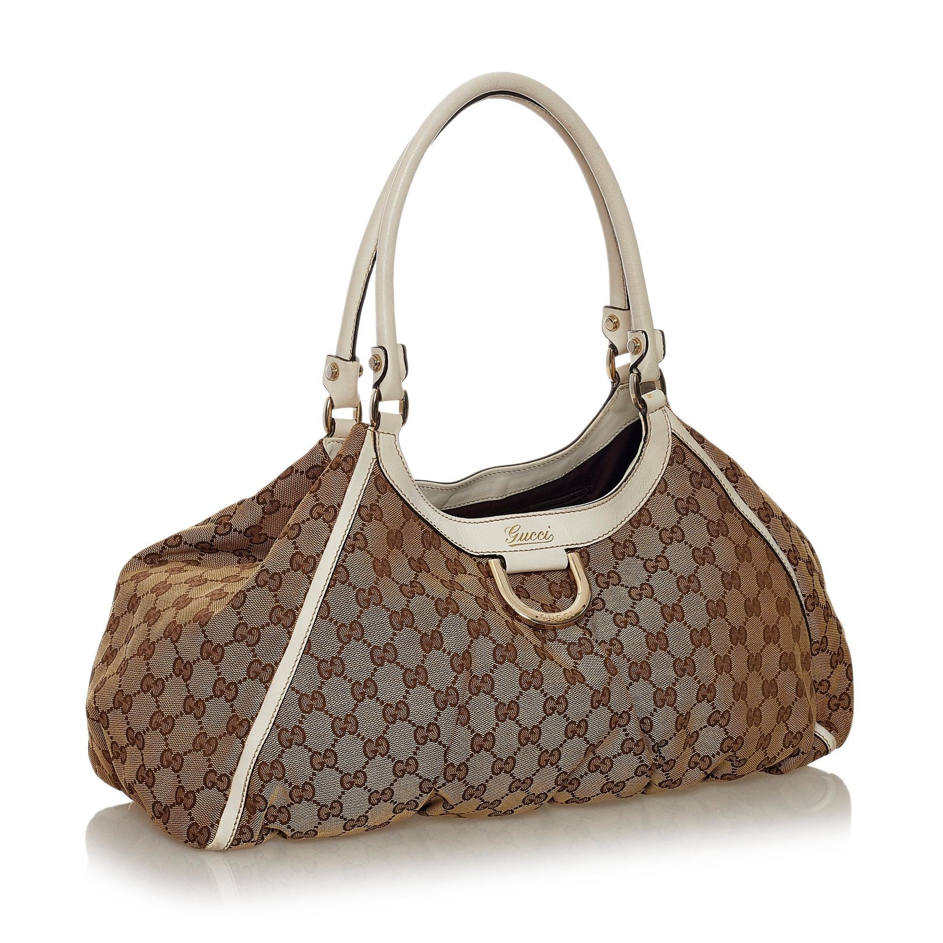 Gucci GG Canvas Abbey D-Ring Shoulder Bag (SHG-34093)