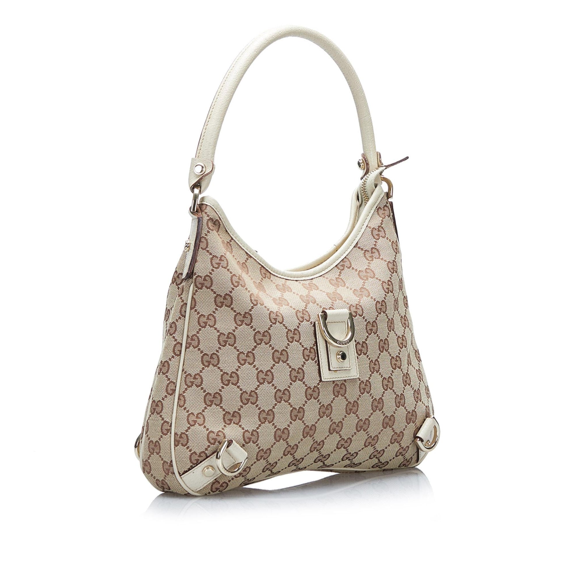 Gucci GG Canvas Abbey D-Ring Shoulder Bag (SHG-37903)