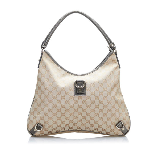 Gucci GG Canvas Abbey D-Ring Shoulder Bag (SHG-)