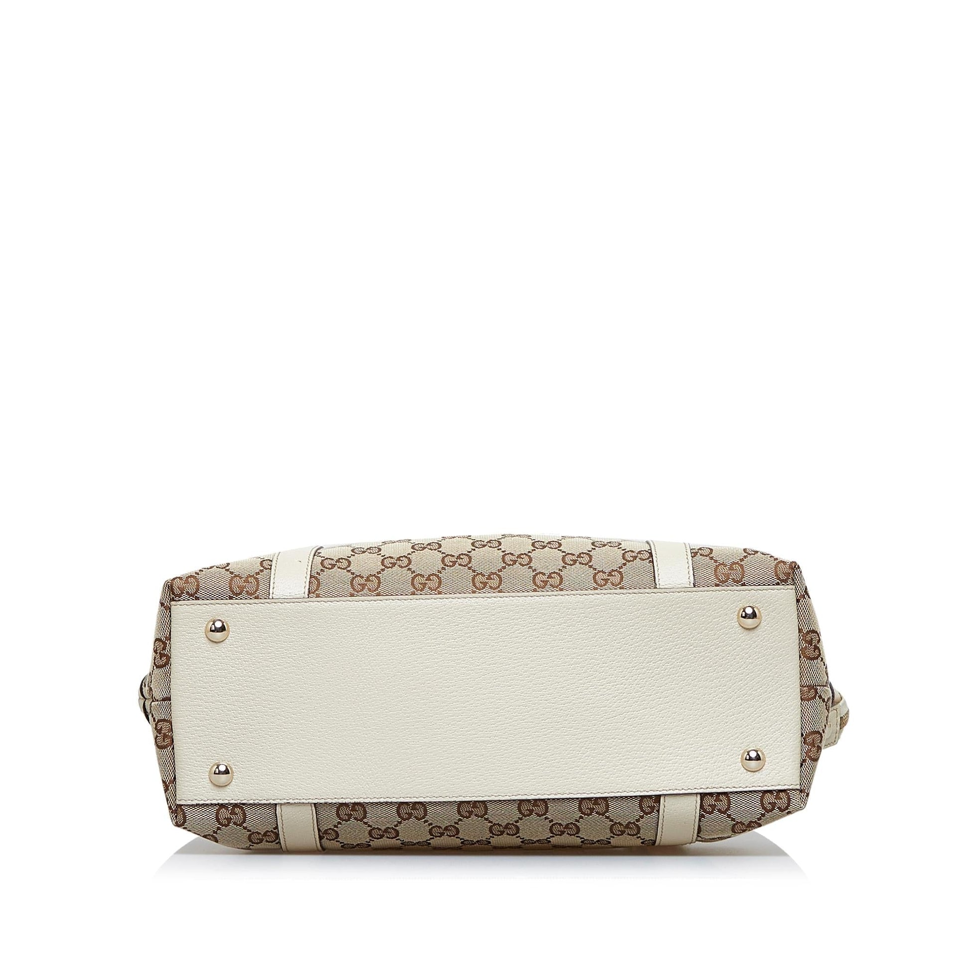 Gucci GG Canvas Abbey D-Ring Shoulder Bag (SHG-D37leV)