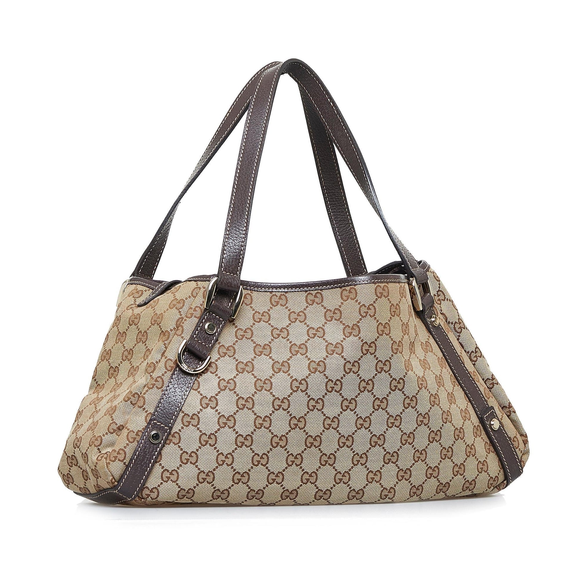 Gucci GG Canvas Abbey D-Ring Shoulder Bag (SHG-ovr3Zf)