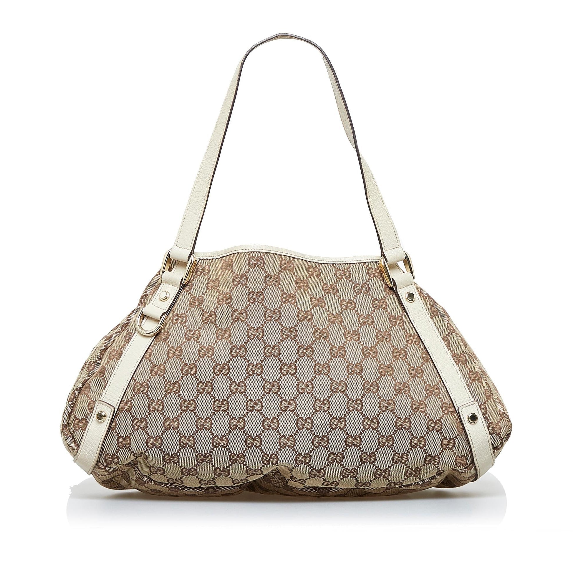 Gucci GG Canvas Abbey D-Ring Shoulder Bag (SHG-JCJfEX)
