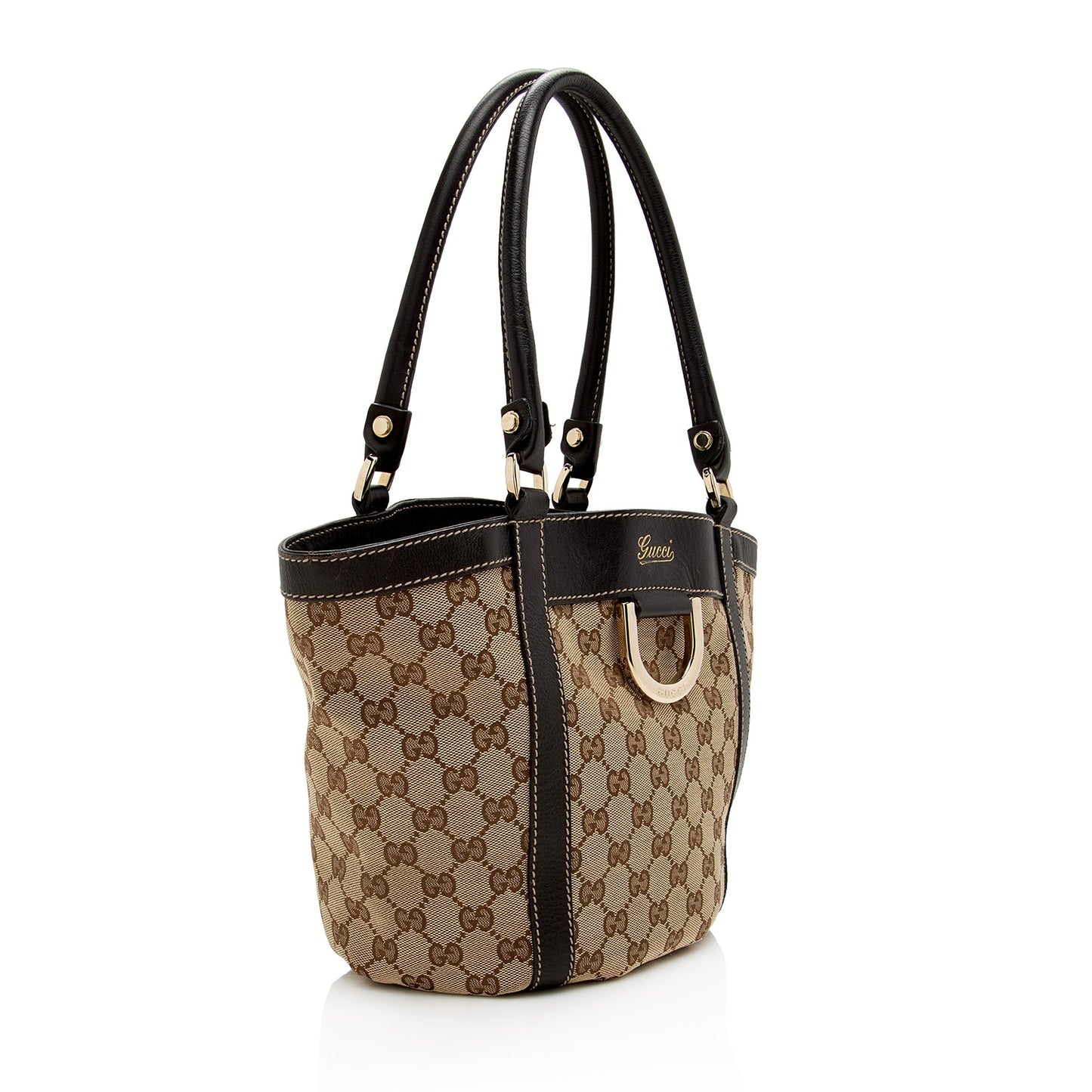 Gucci GG Canvas Abbey D Ring Small Tote (SHF-22935)