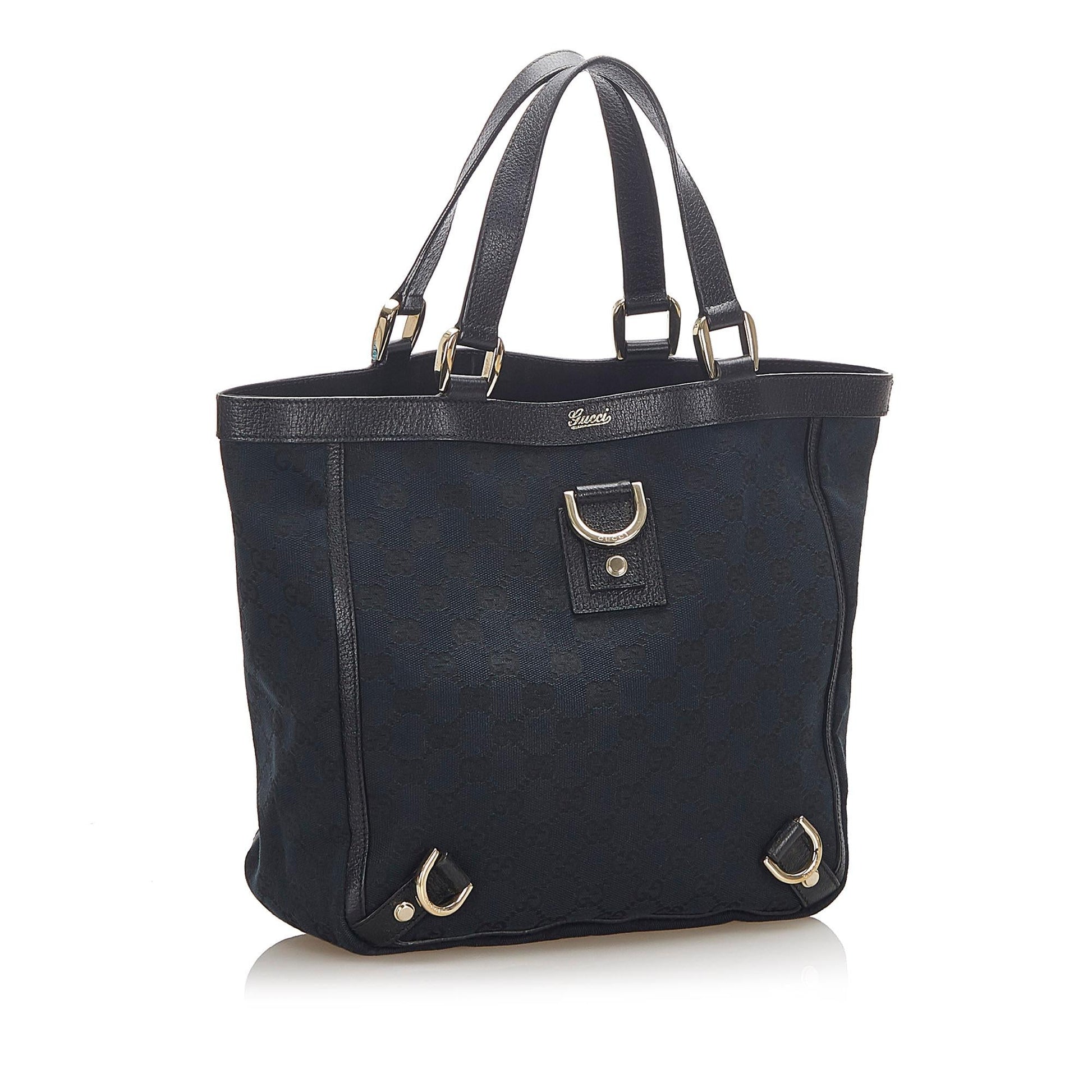Gucci GG Canvas Abbey D Ring Tote Bag (SHG-32309)