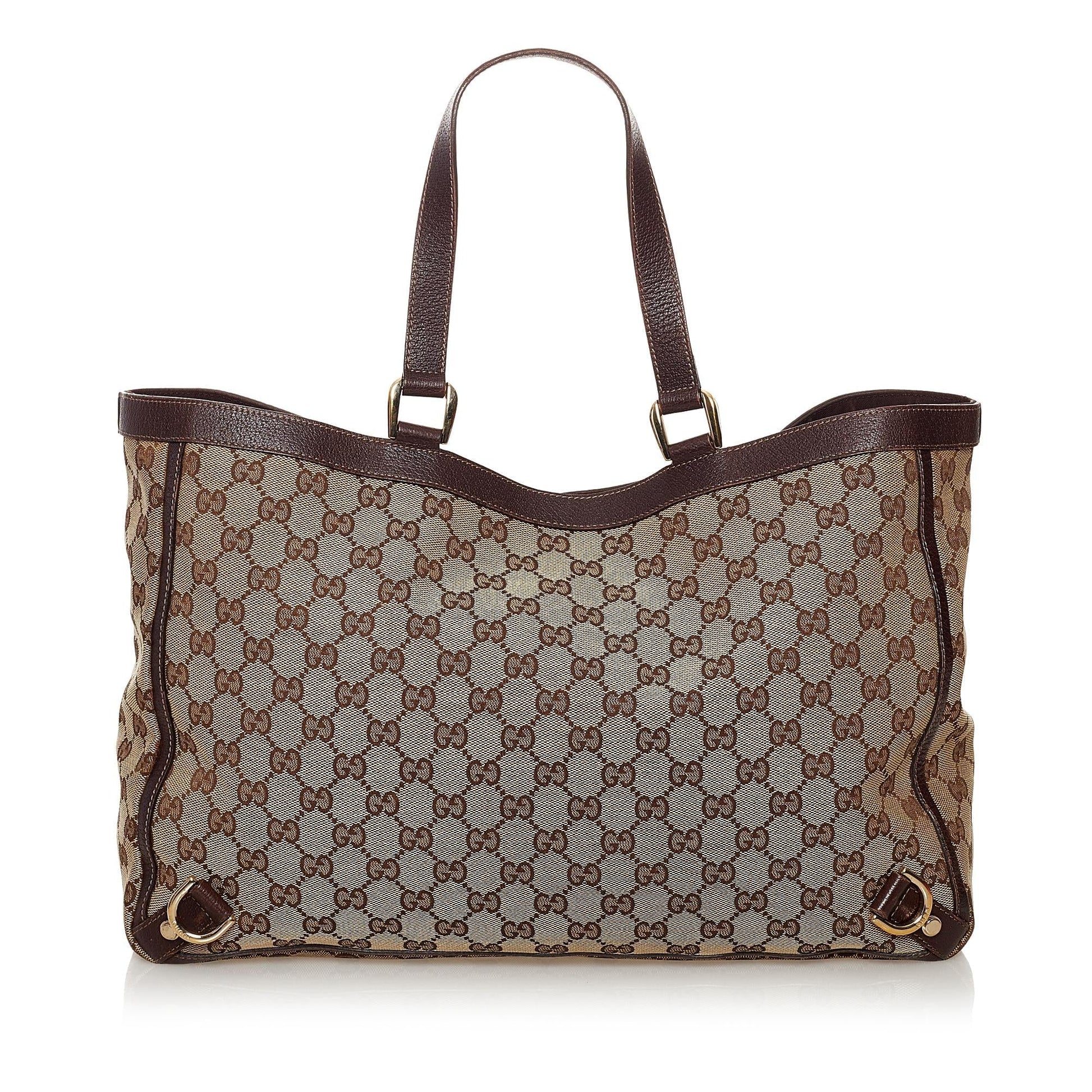 Gucci GG Canvas Abbey D-Ring Tote Bag (SHG-32696)