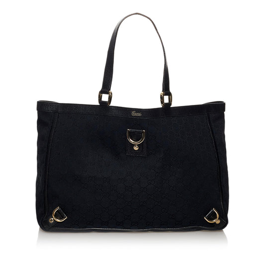 Gucci GG Canvas Abbey D- Ring Tote Bag (SHG-37598)