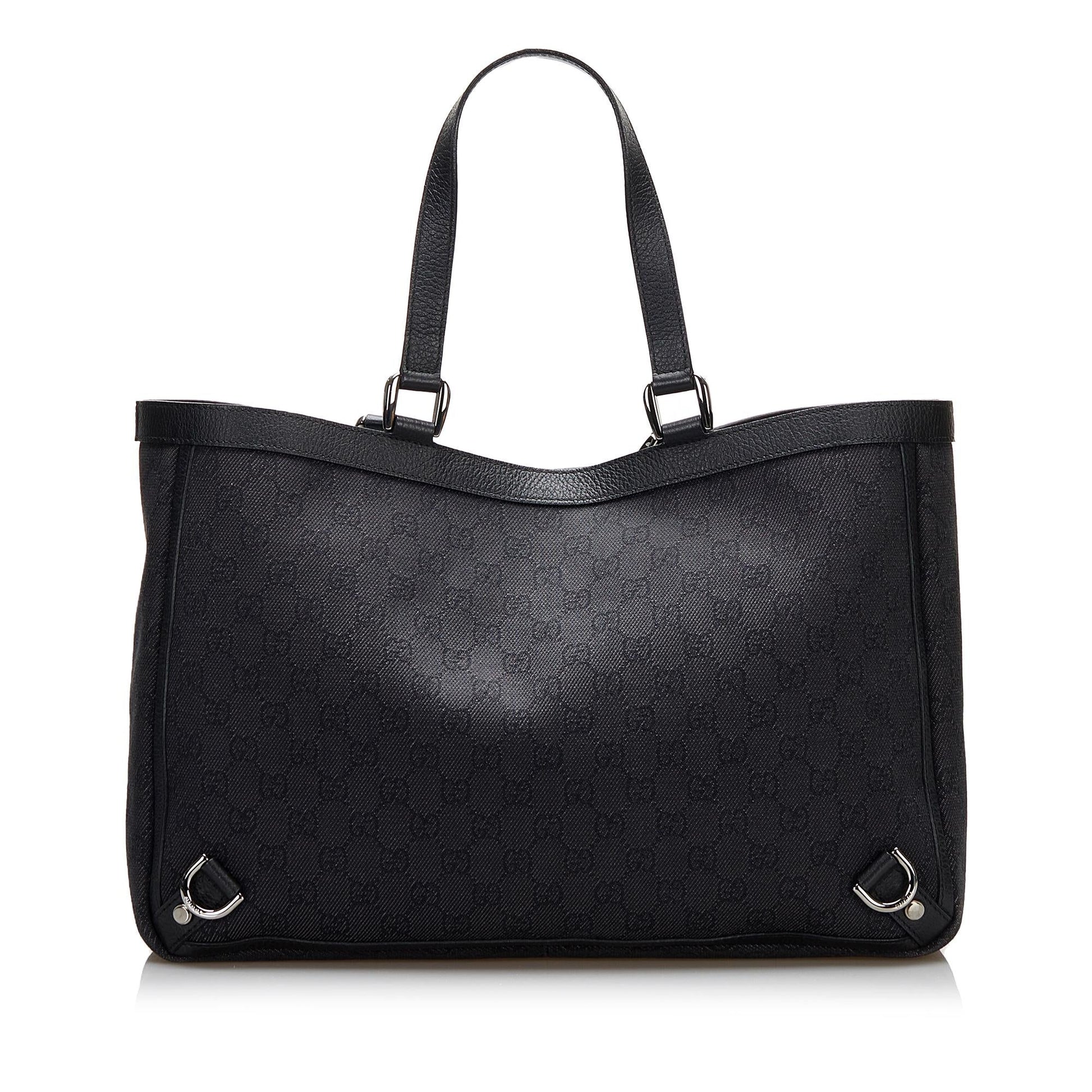 Gucci GG Canvas Abbey D-Ring Tote Bag (SHG-L70aPG)
