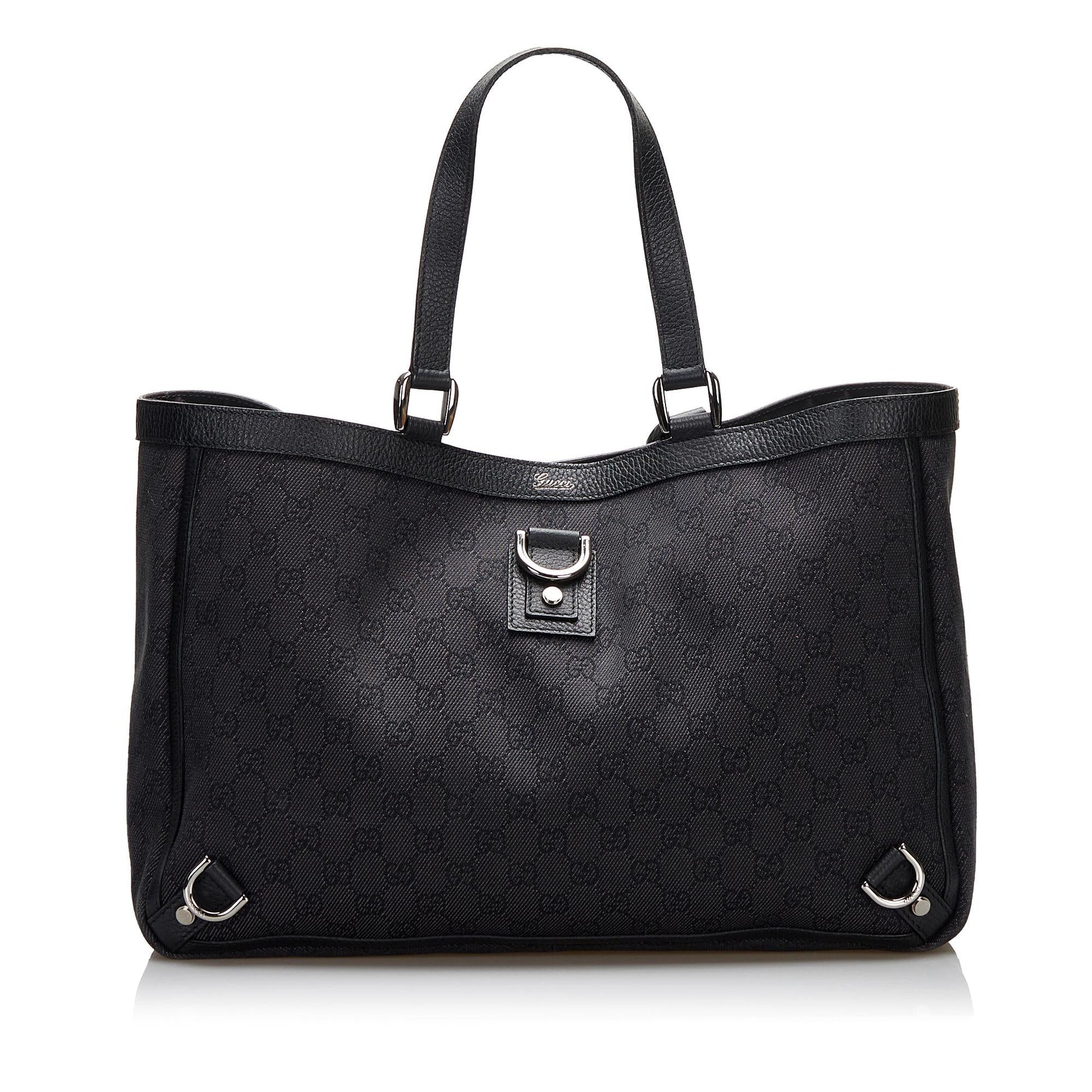 Gucci GG Canvas Abbey D-Ring Tote Bag (SHG-L70aPG)