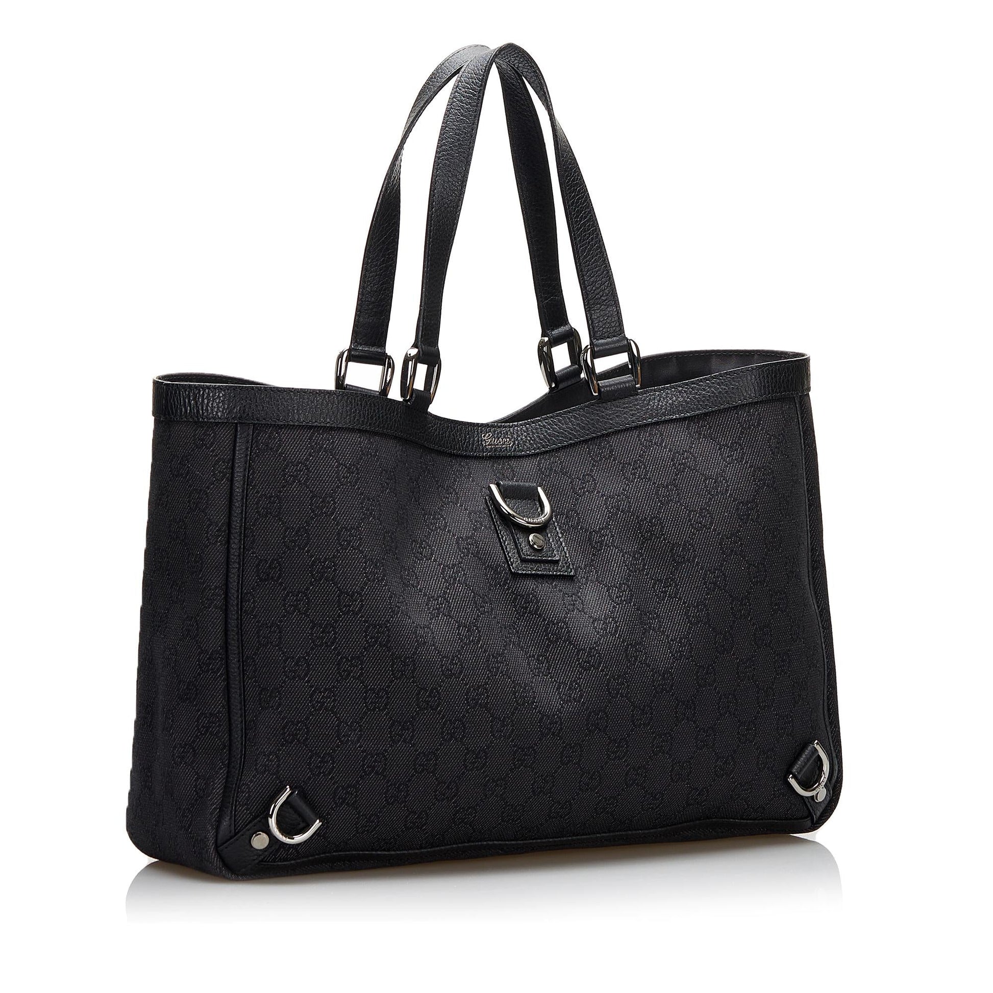 Gucci GG Canvas Abbey D-Ring Tote Bag (SHG-L70aPG)