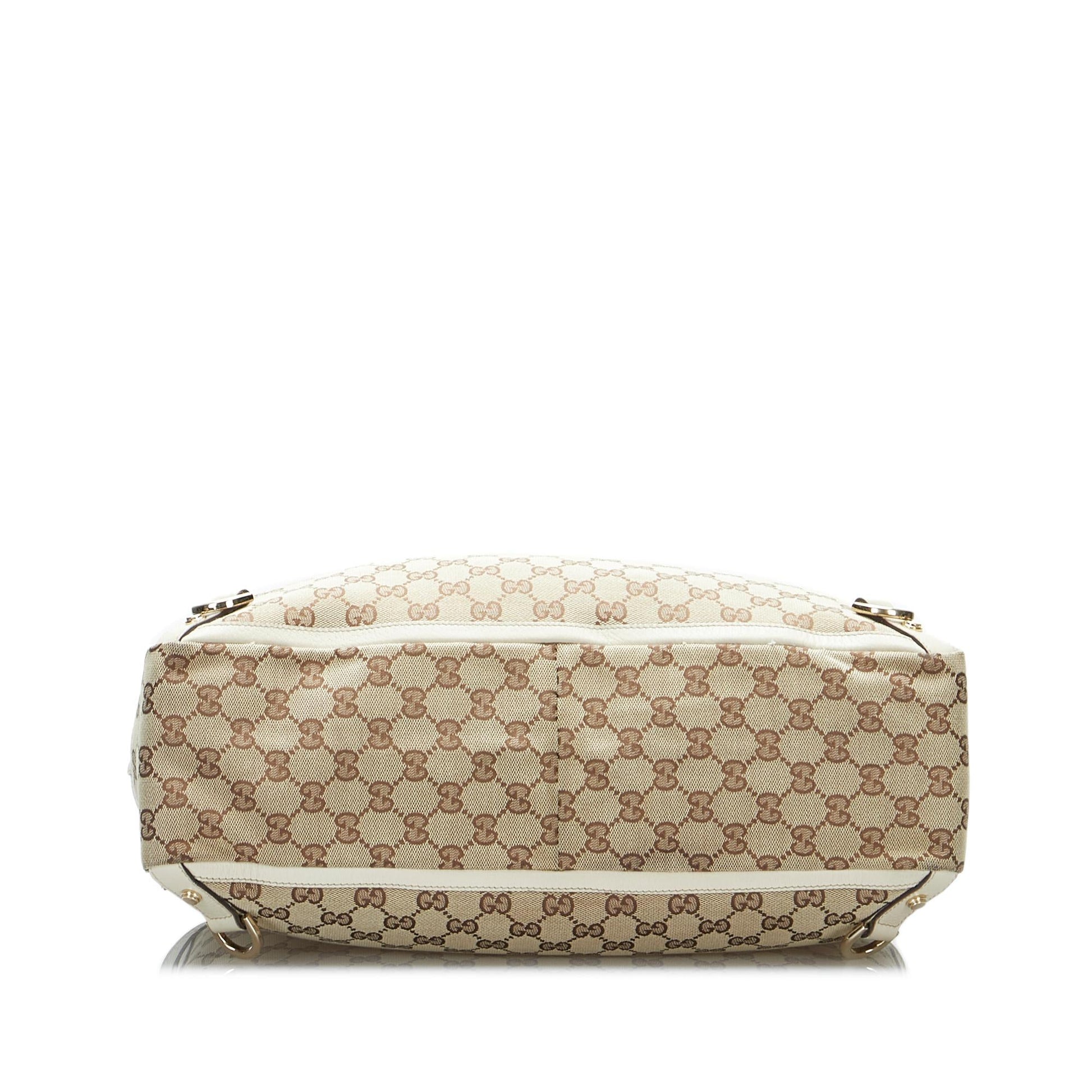 Gucci GG Canvas Abbey D-Ring Tote Bag (SHG-5HkU7J)