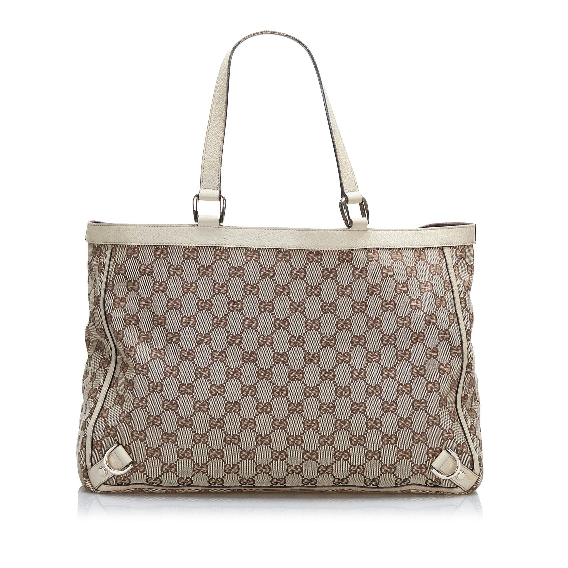Gucci GG Canvas Abbey D-Ring Tote (SHG-sXPckG)