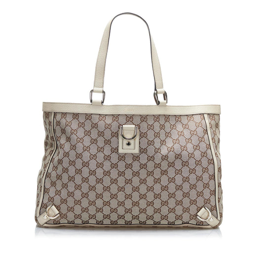 Gucci GG Canvas Abbey D-Ring Tote (SHG-sXPckG)