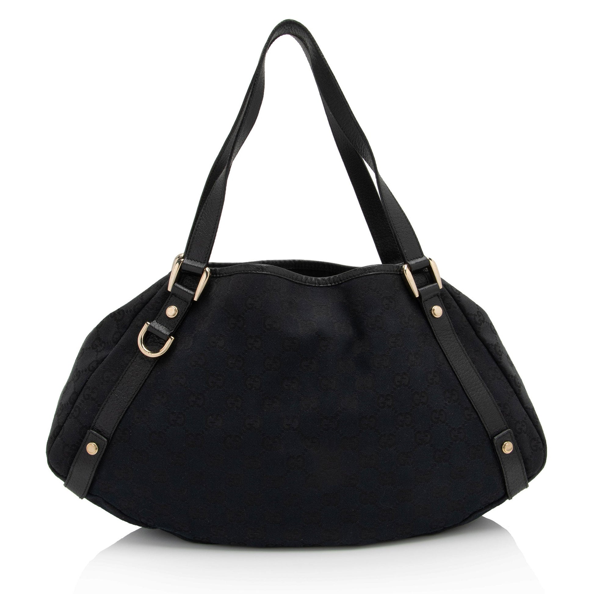 Gucci Leather Canvas Shoulder Bag