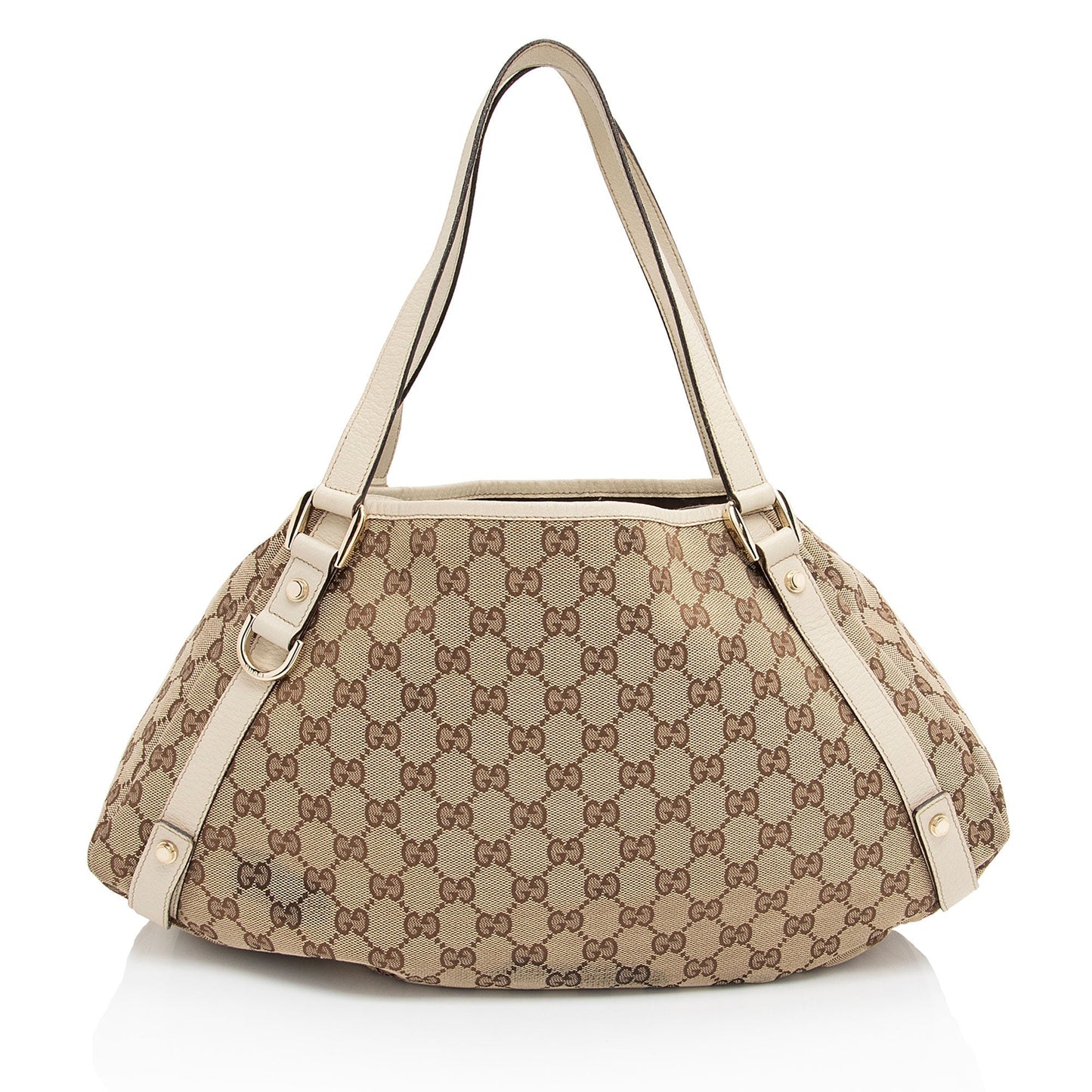 Gucci Leather Canvas Shoulder Bag