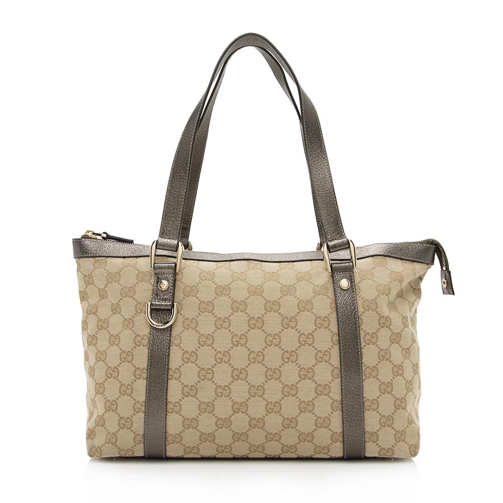 Gucci Abbey Canvas Monogram Tote Style 3