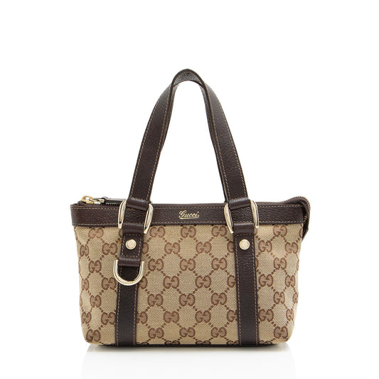 Gucci GG Canvas Abbey E/W Mini Tote (SHF-8A898A)