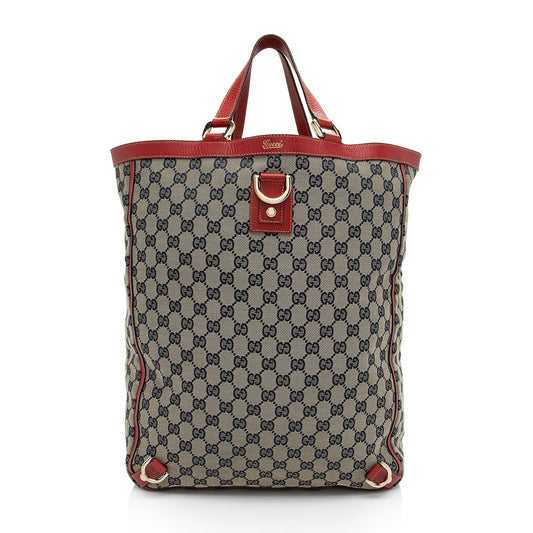 Gucci GG Canvas Abbey D Ring N/S Tote (SHF-cX7Zjk)