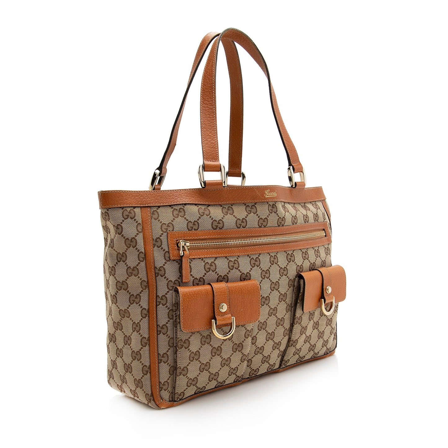 Gucci GG Canvas Abbey Pocket Tote (SHF-22728)