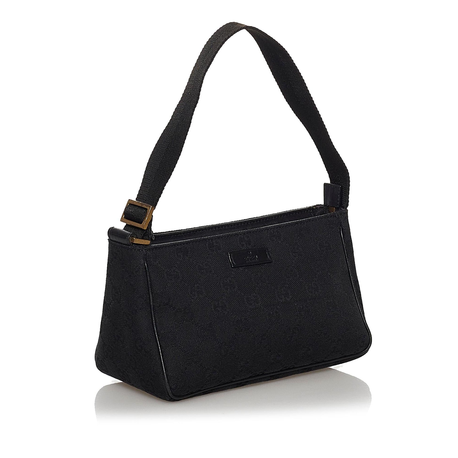 Gucci GG Canvas Baguette (SHG-30605)