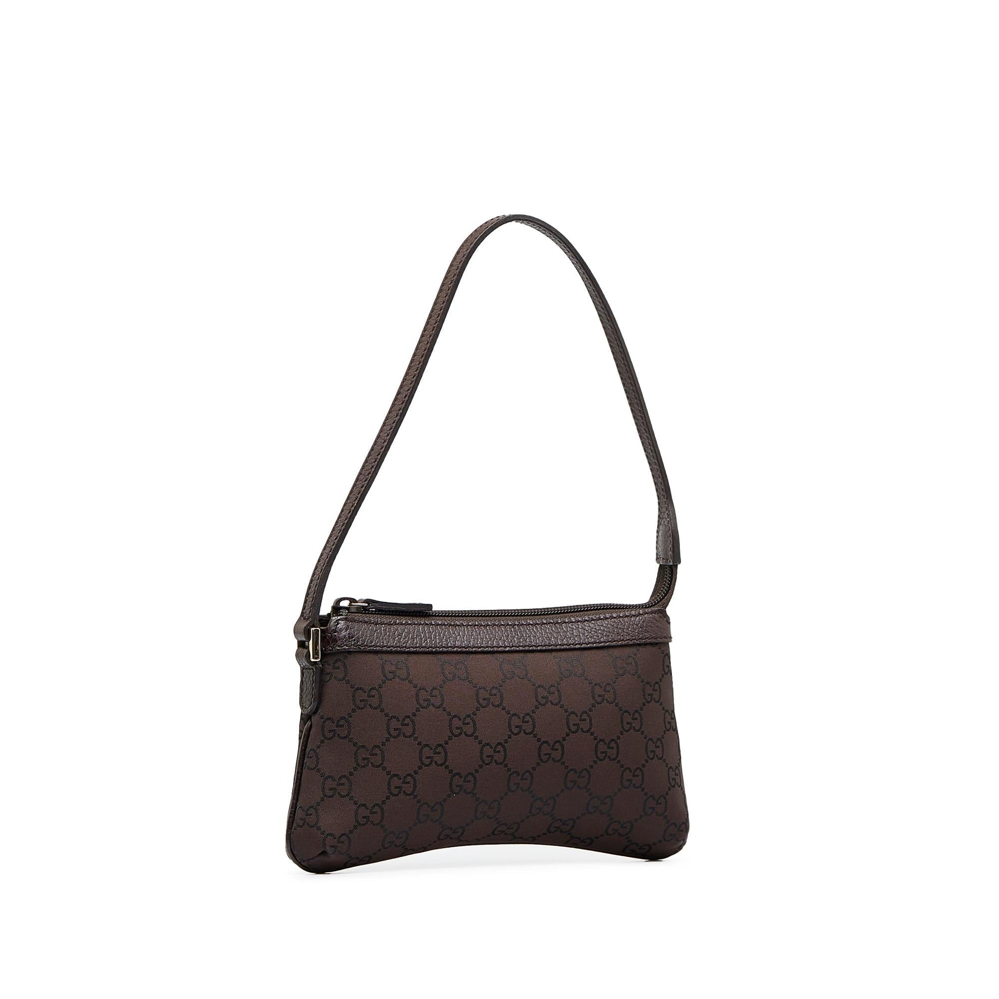 Gucci Monogram Baguette Canvas Crossbody