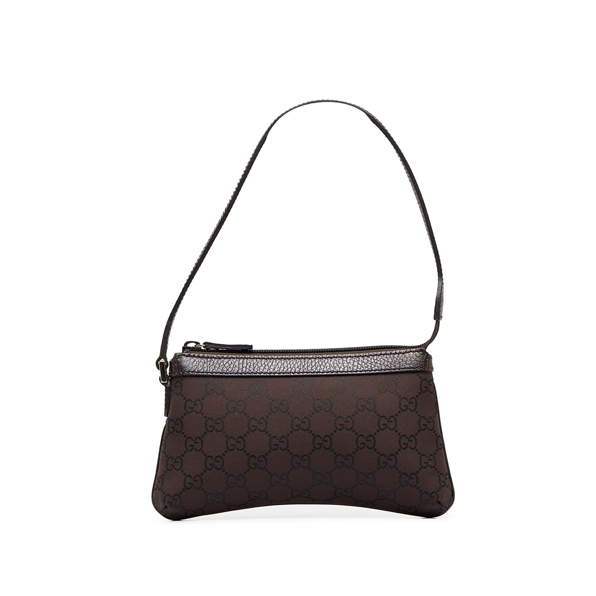 Gucci Monogram Baguette Canvas Crossbody
