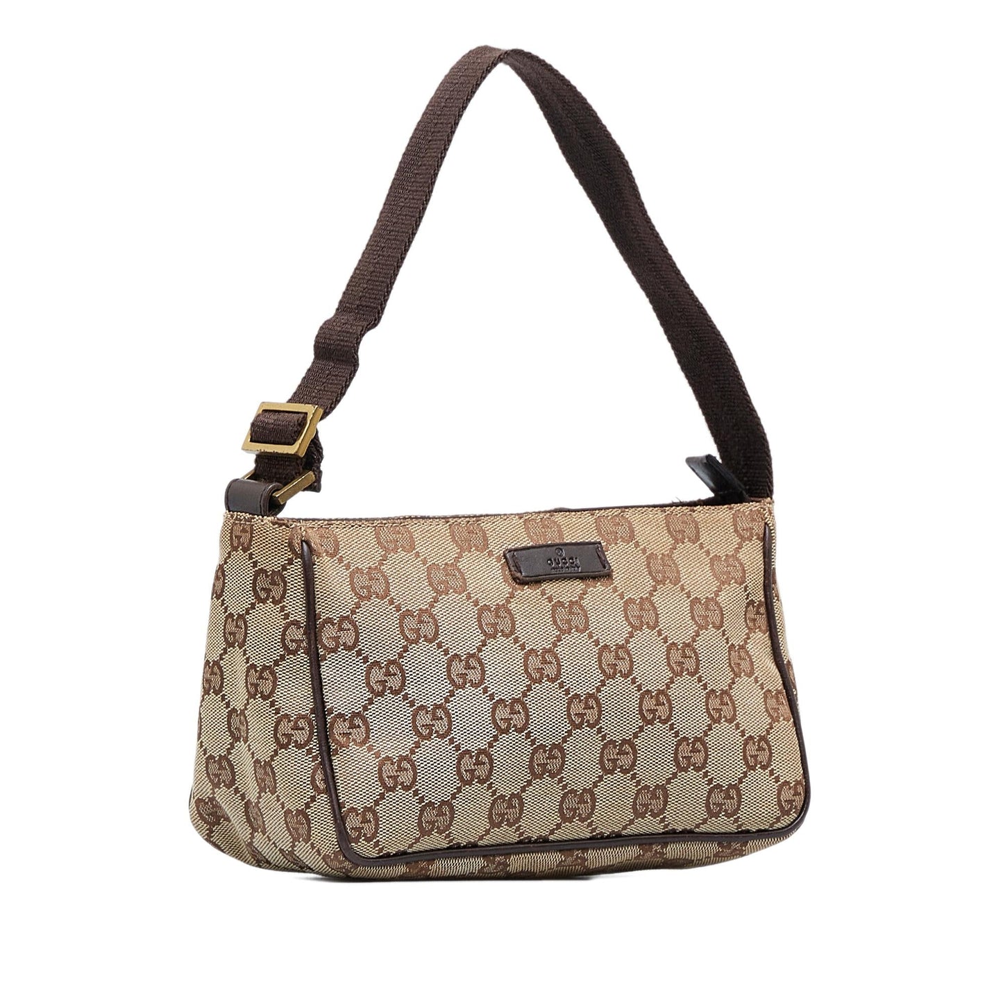 Gucci Pochette Baguette Canvas Handbag