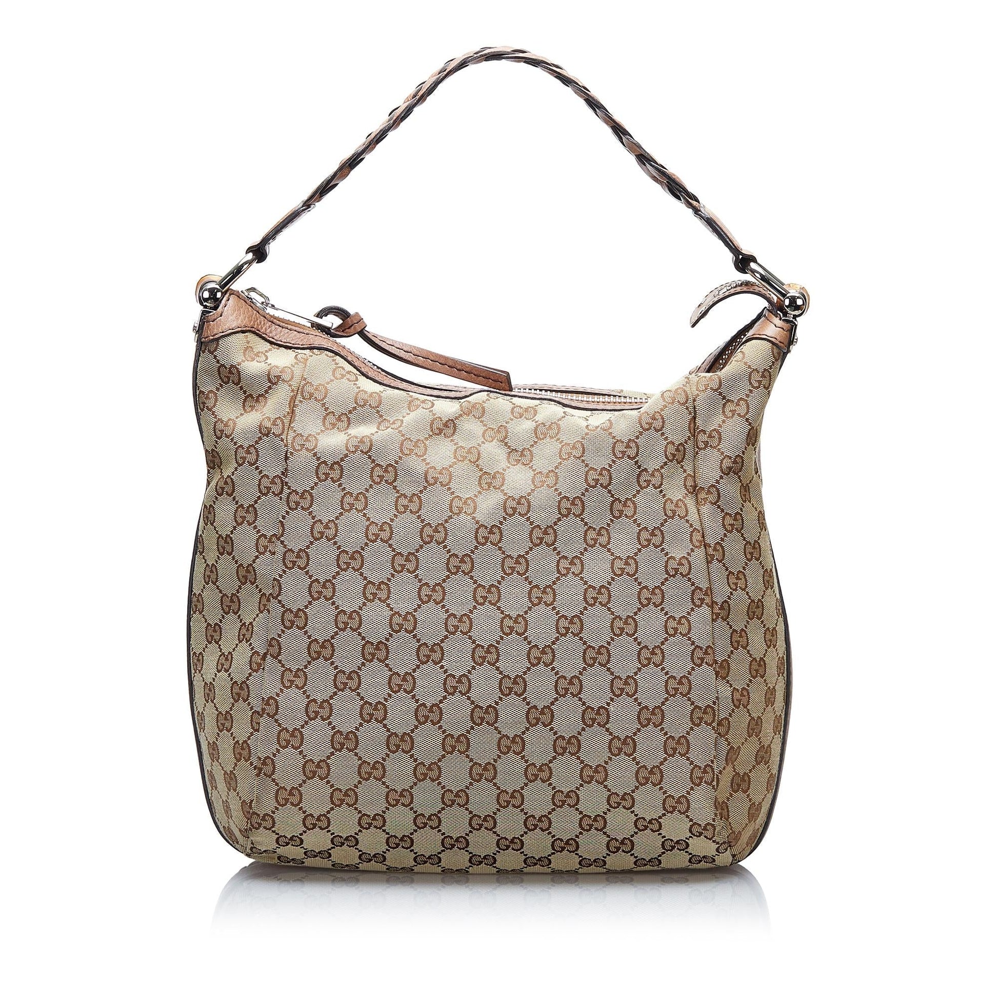 Gucci GG Canvas Bamboo Bar Hobo (SHG-oJqkMt)