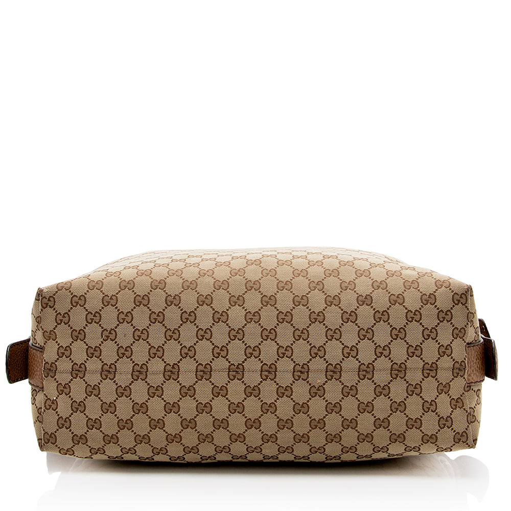 Gucci Bamboo Leather Canvas Tote Style 5