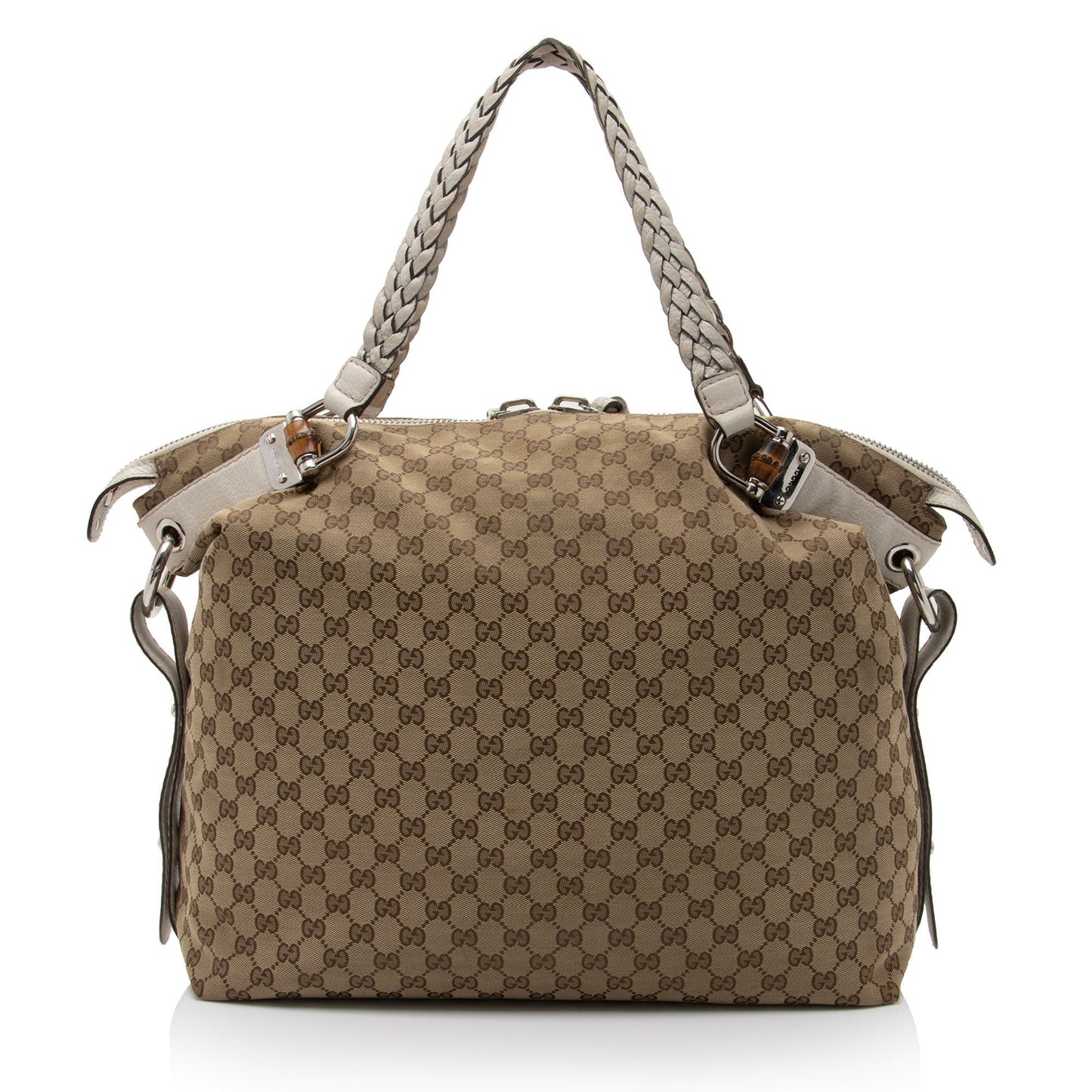 Gucci Leather Canvas Tote
