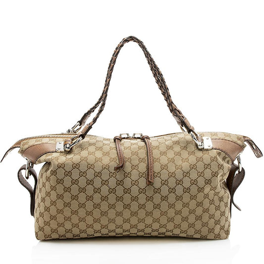 Gucci Bamboo Canvas Tote Style 12